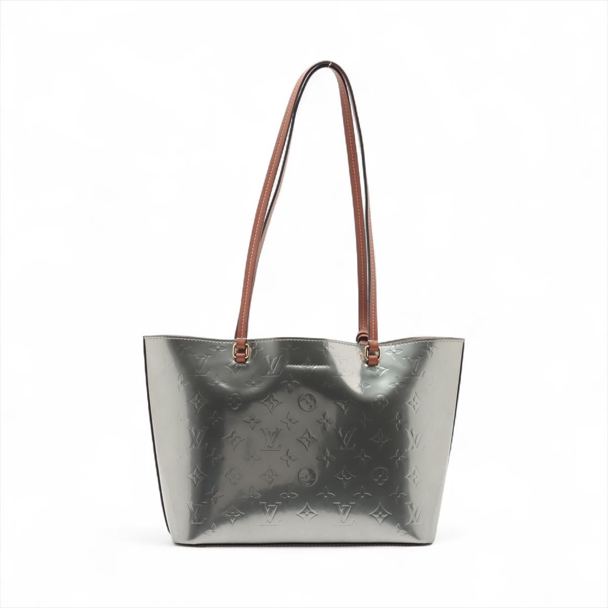 De las mujeres Louis Vuitton Monograma Vernis Long Beach PM Plata * PREORDEN * en venta