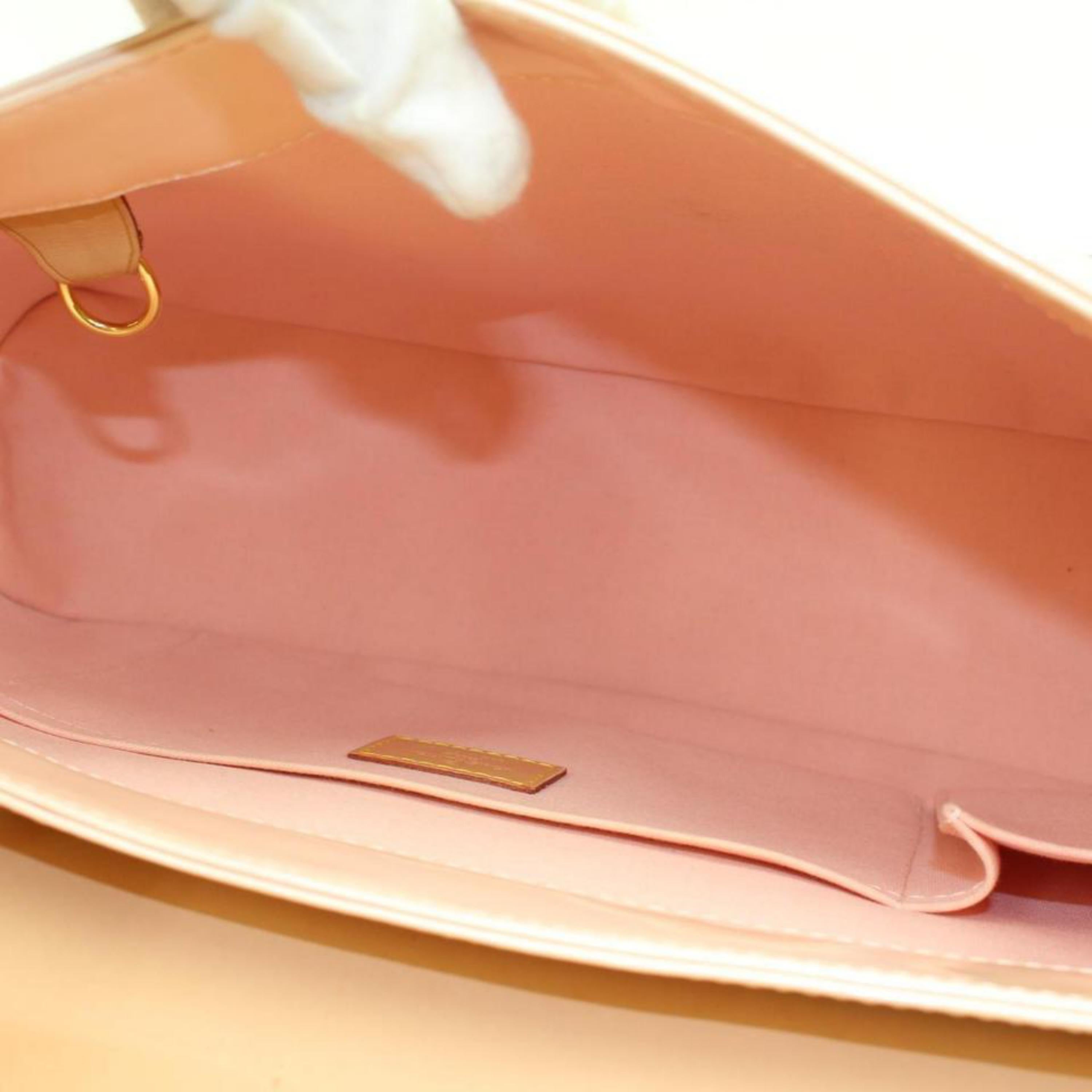 Women's Louis Vuitton Monogram Vernis Marshmallow Biscayne Gm 2189938 Cream Patent Leath