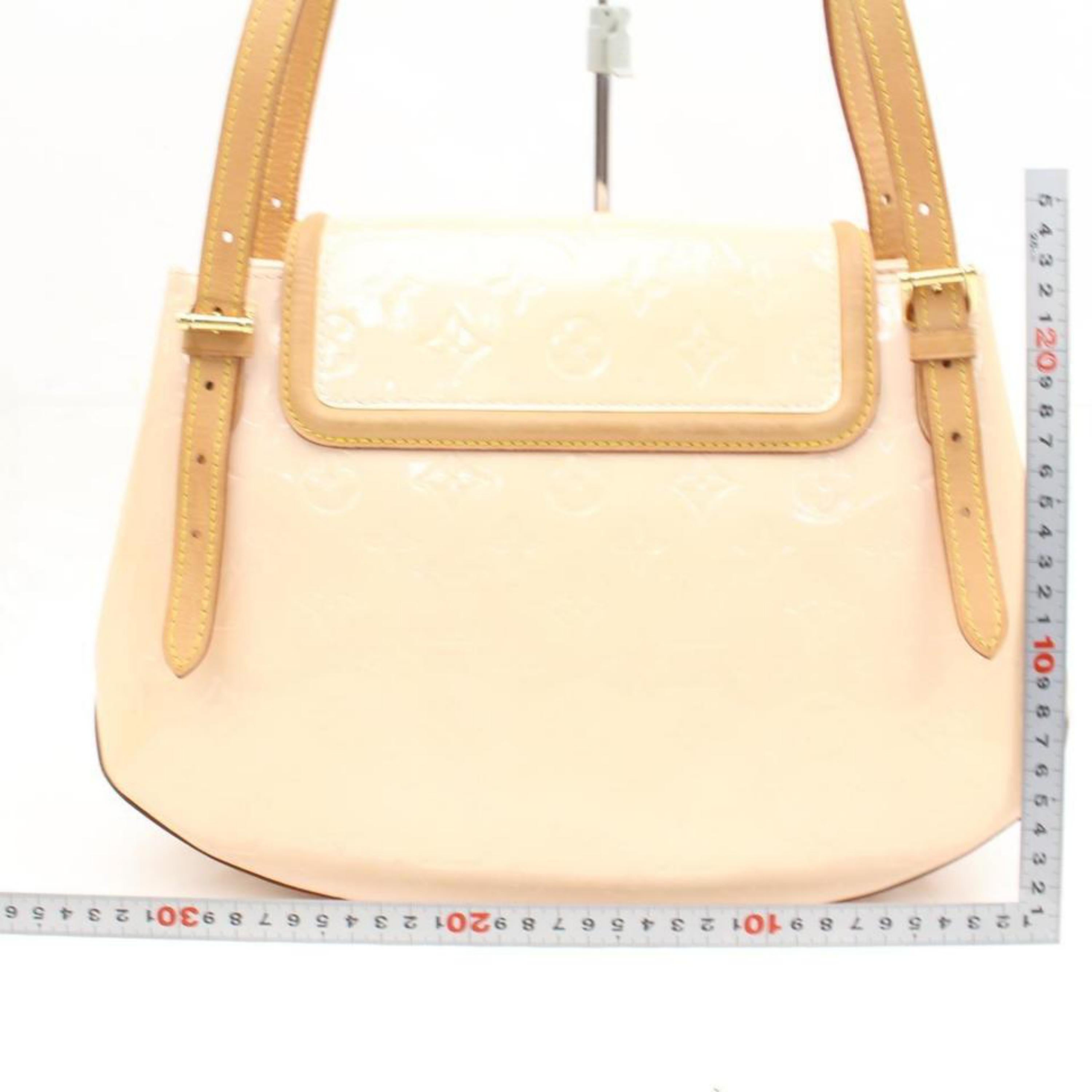 Louis Vuitton Monogram Vernis Marshmallow Biscayne Gm 2189938 Cream Patent Leath 3