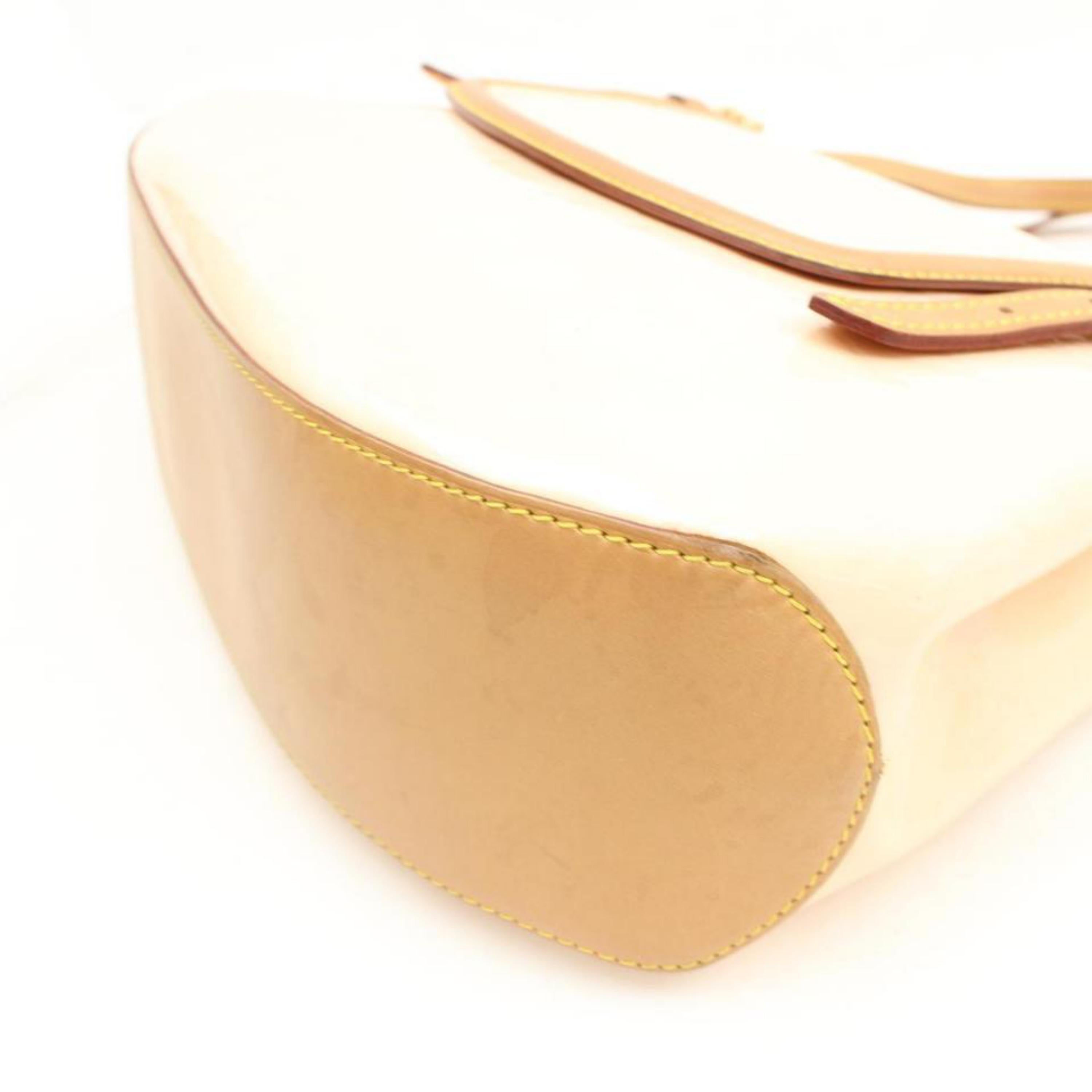 Louis Vuitton Monogram Vernis Marshmallow Biscayne Gm 2189938 Cream Patent Leath 4