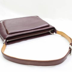 Louis Vuitton Monogram Vernis Mat Allston 867158 Purple Leather Shoulder Bag