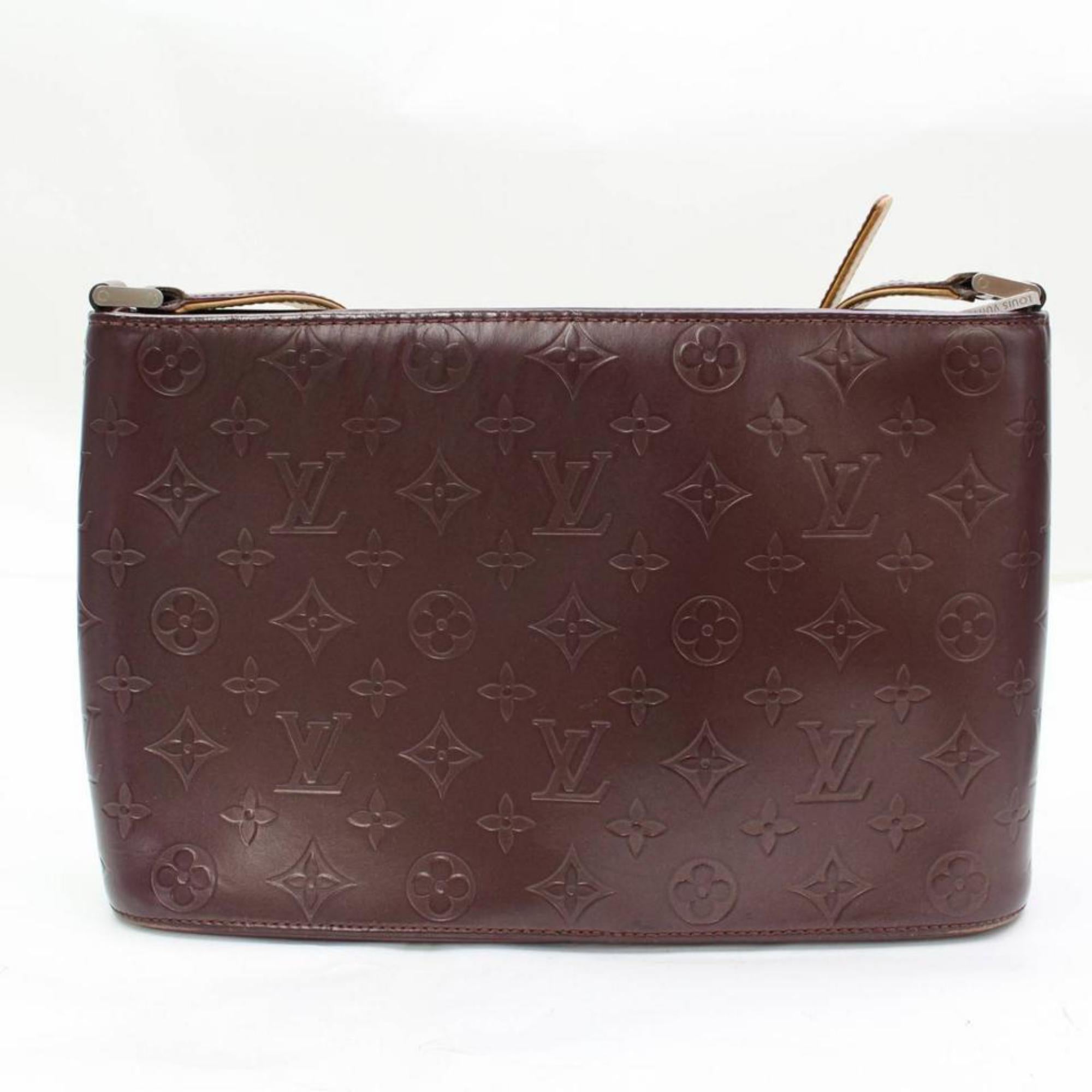Louis Vuitton Monogram Vernis Mat Allston 867158 Purple Leather Shoulder Bag For Sale 1