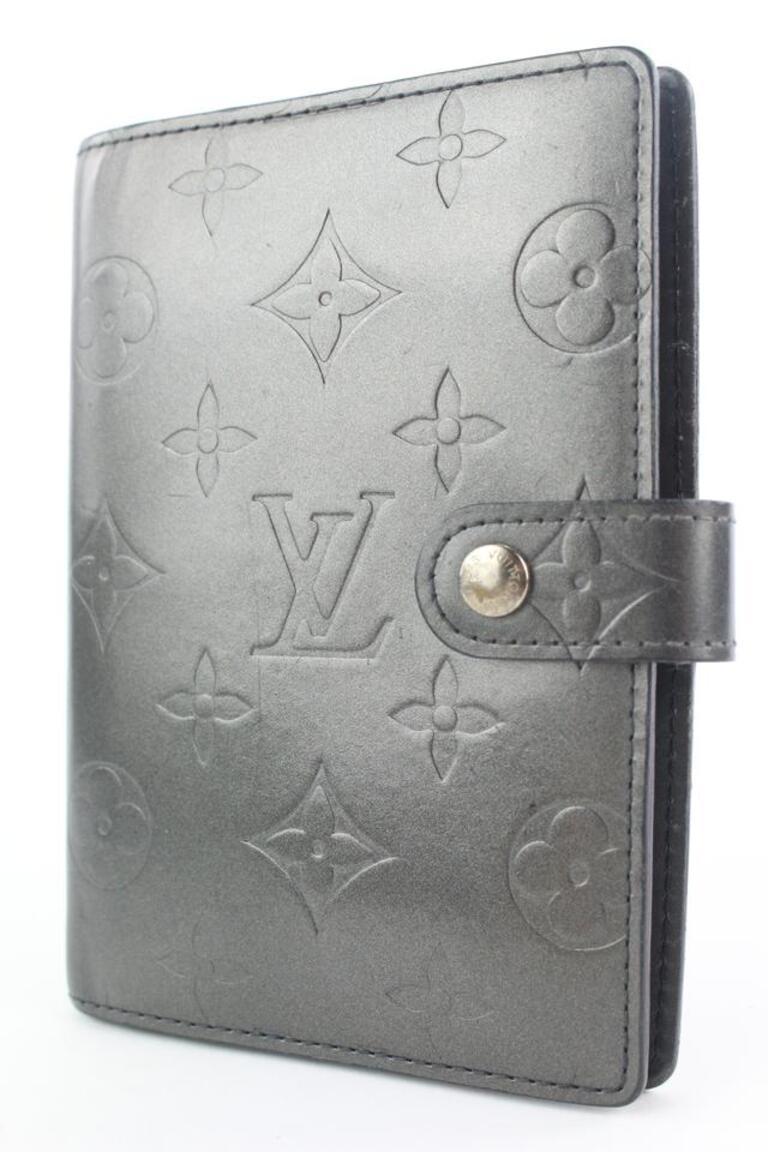 Louis Vuitton Monogram Vernis Mat Small Ring Agenda PM Diary Cover