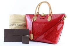 Louis Vuitton Monogram Vernis Mm 18lr0222 Red Patent Leather Shoulder Bag