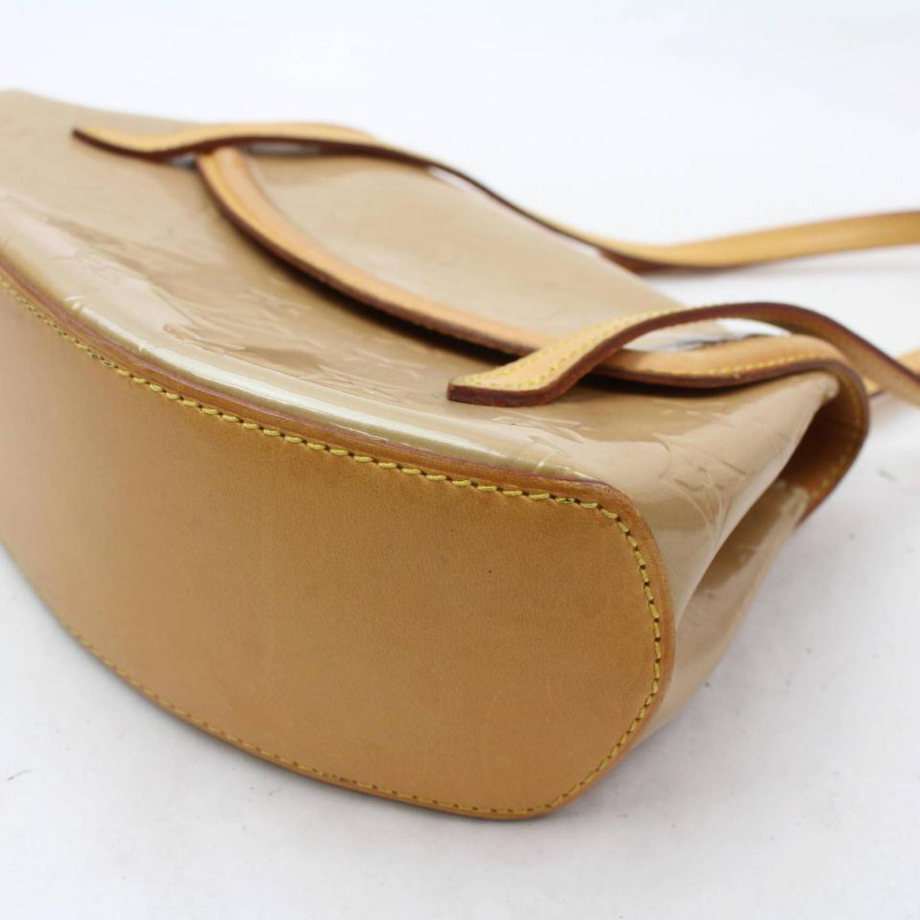 Louis Vuitton Monogram Vernis Monogram Vernis Biscayne Bay Pm 868774 Beige Paten For Sale 6