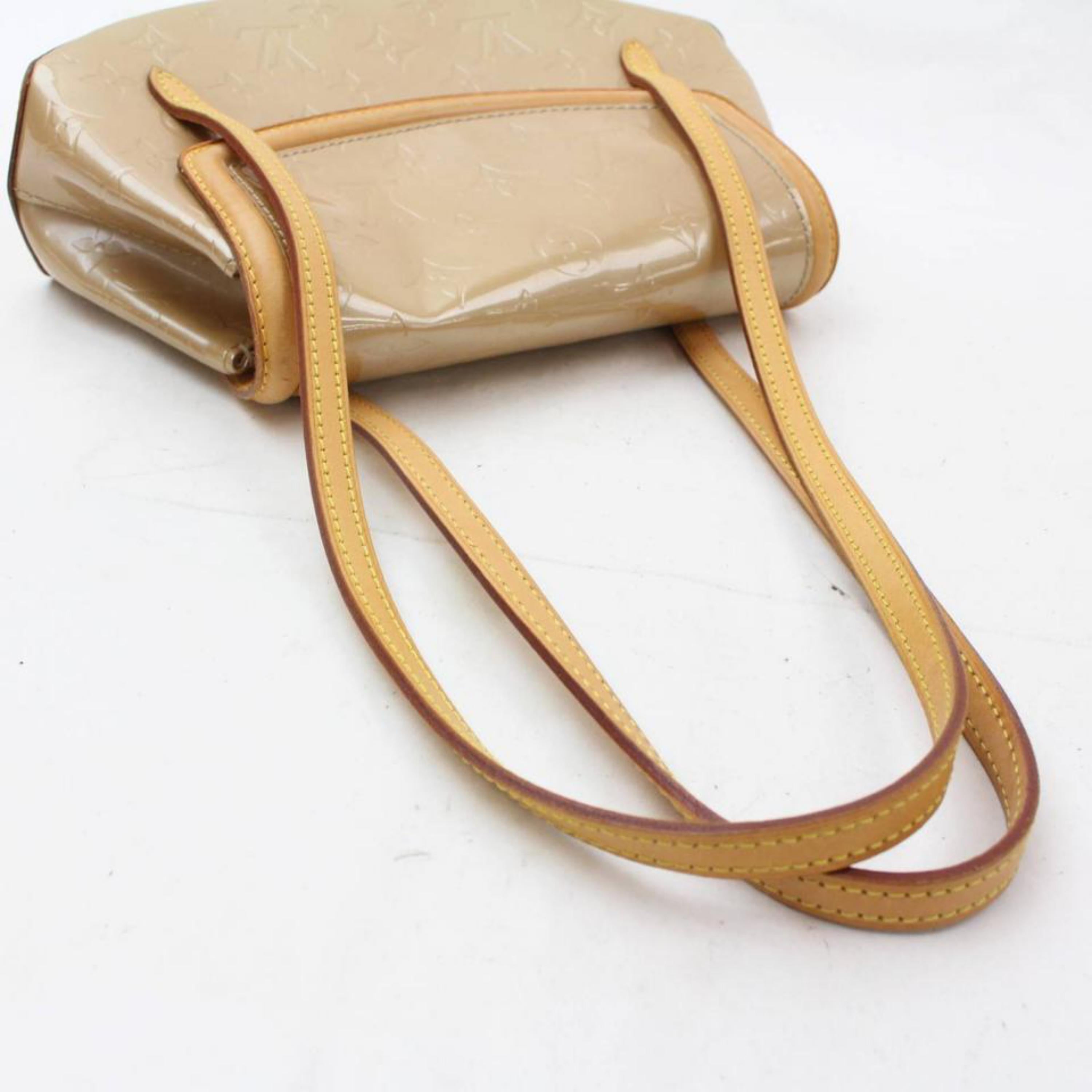 Louis Vuitton Monogram Vernis Monogram Vernis Biscayne Bay Pm 868774 Beige Paten For Sale 8