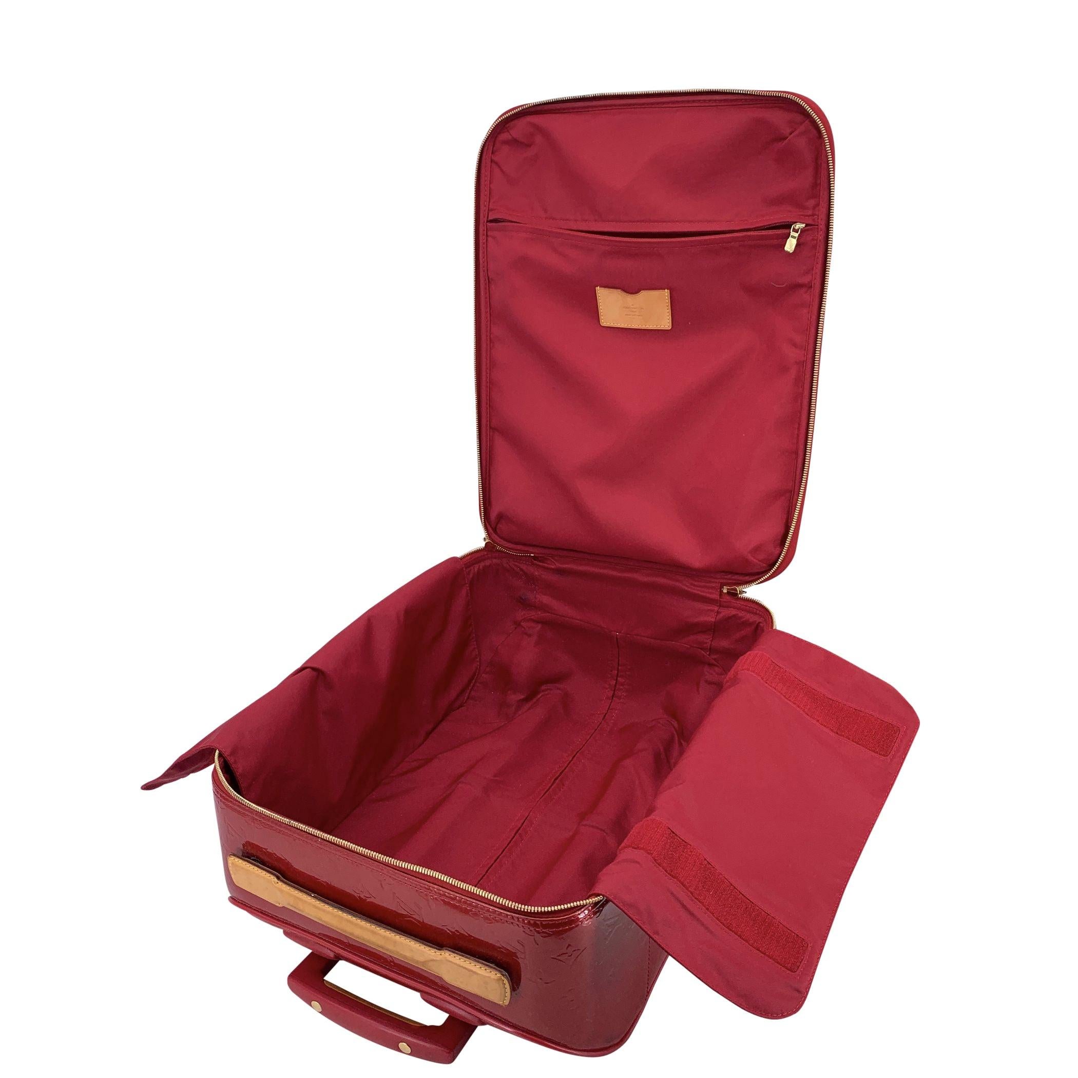 Louis Vuitton Monogram Vernis Pegase 45 Trolley Rollendes Gepäck im Zustand „Gut“ im Angebot in Rome, Rome