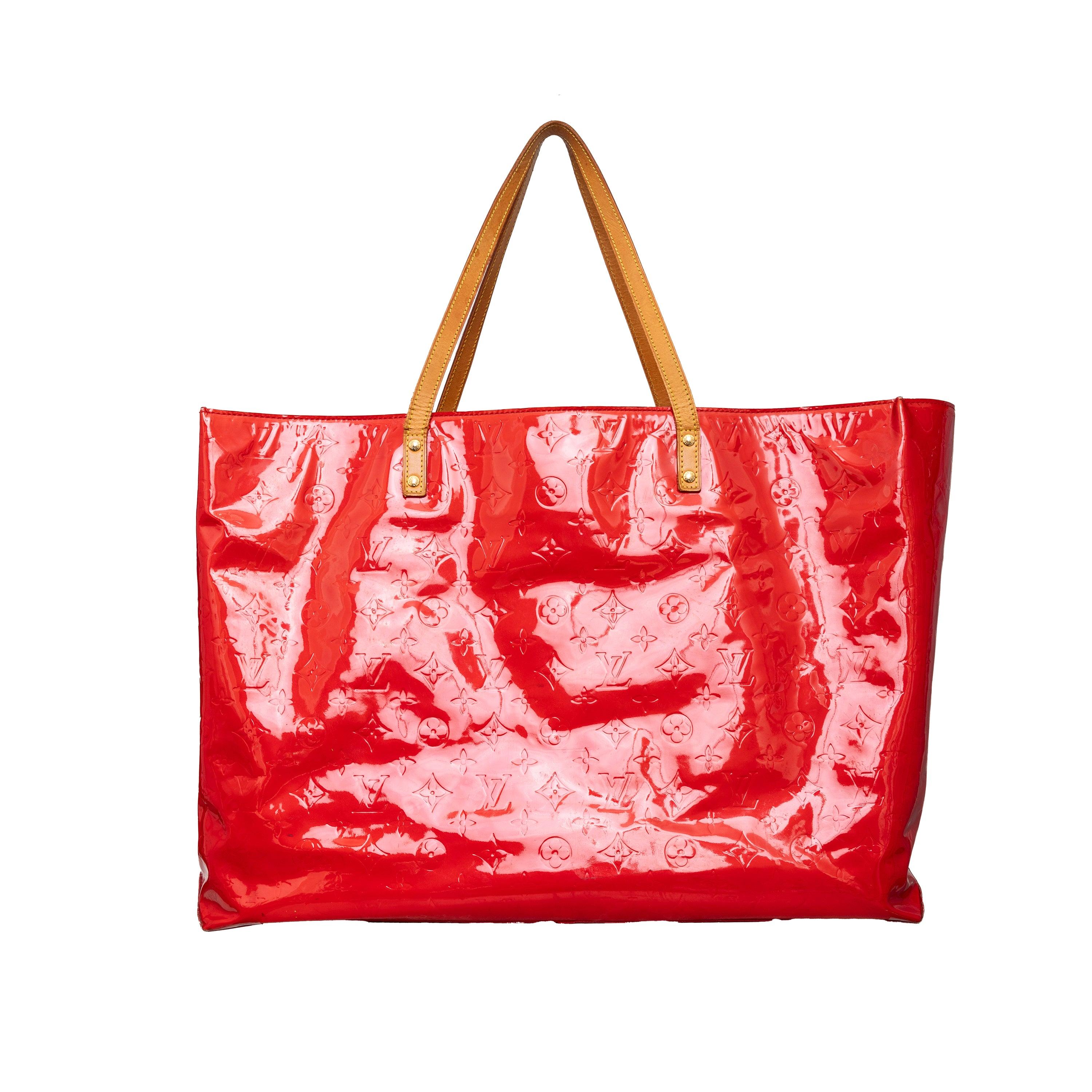 Red Louis Vuitton Monogram Vernis Reade GM Bag - '90s