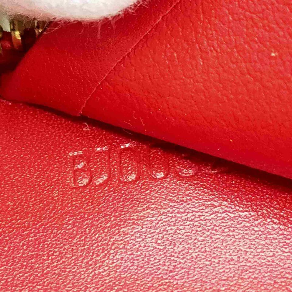 Louis Vuitton Monogram Vernis Red Zippy Organizer Wallet Zip Around GM 861162 For Sale 4