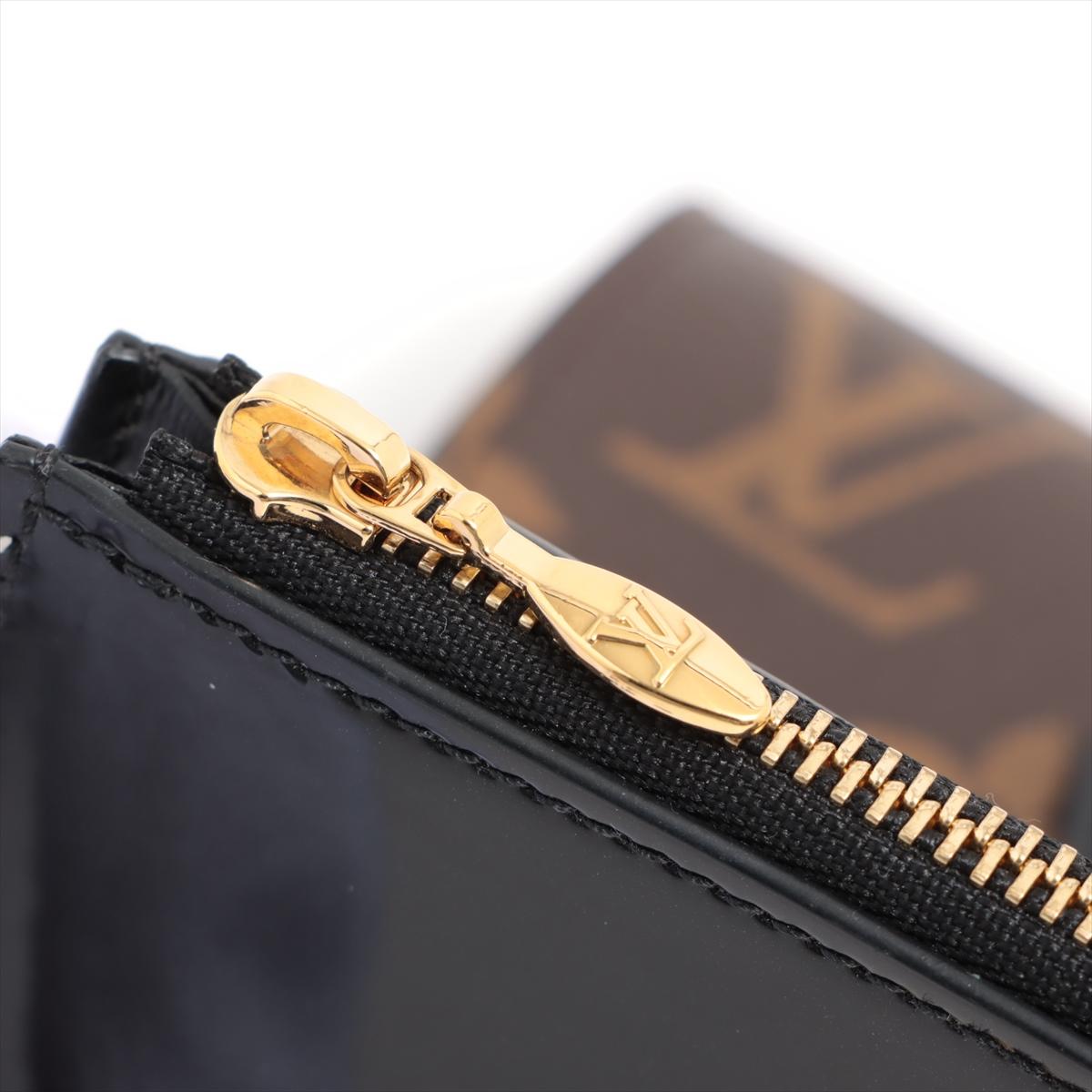 Louis Vuitton Monogram Vernis S-Lock Short Wallet Cherry Wood For Sale 5