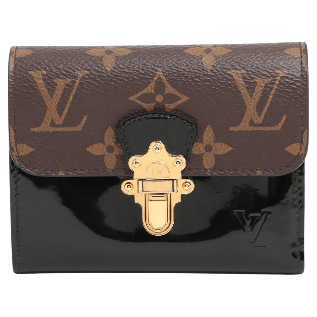Louis Vuitton Monogram Vernis S-Lock Short Wallet Cherry Wood For Sale