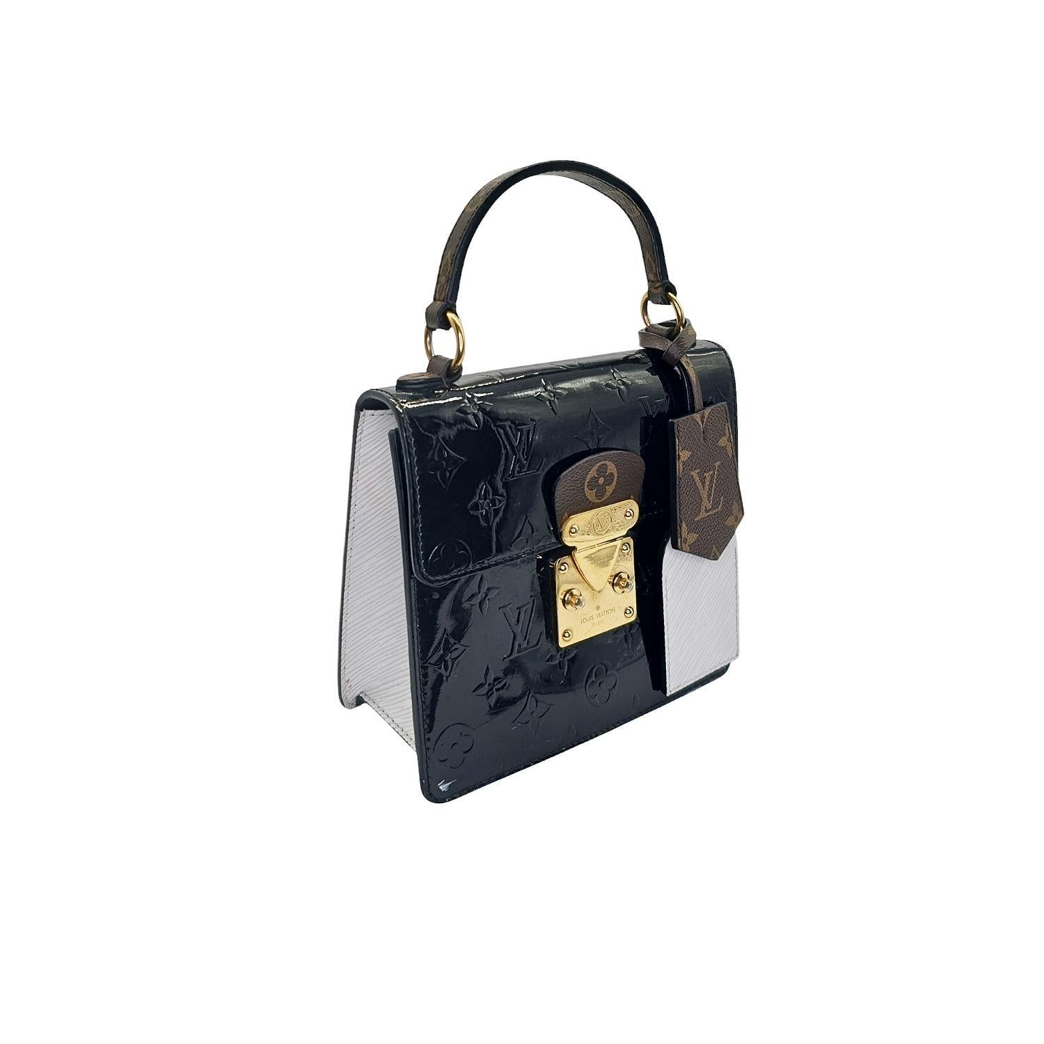 Black Louis Vuitton Monogram Vernis Spring Street NM For Sale