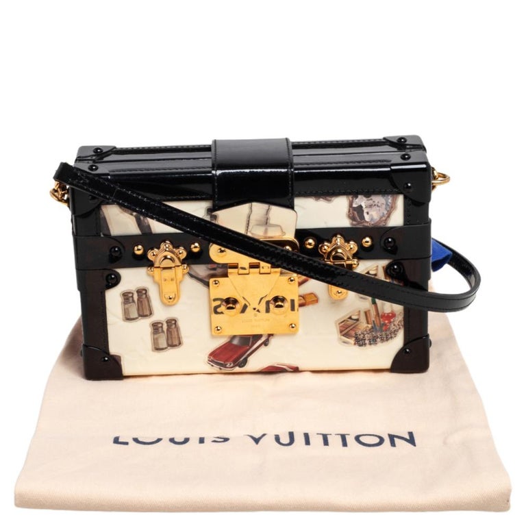 Louis Vuitton Monogram Vernis Stickers Petite Malle Bag at 1stDibs