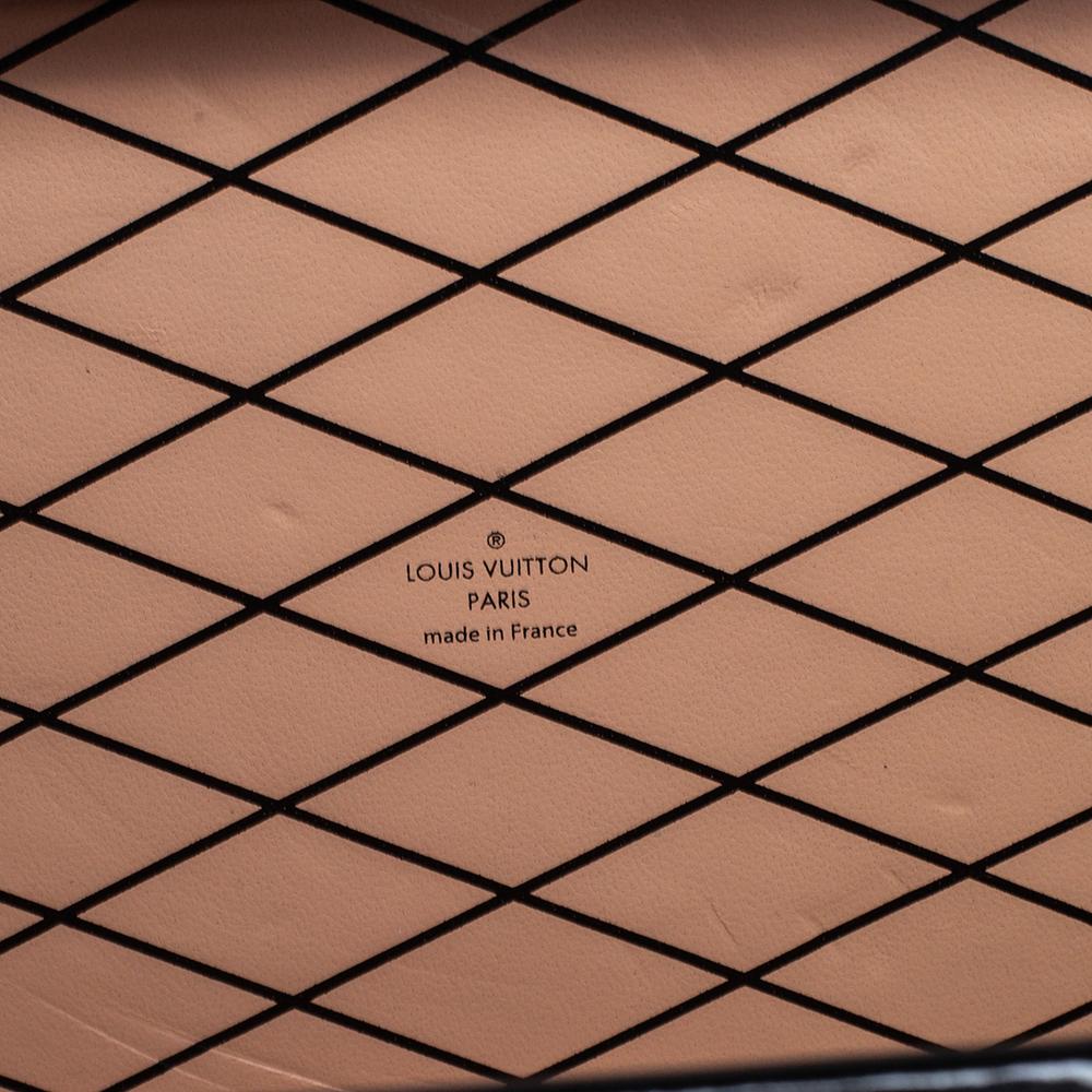 Black Louis Vuitton Monogram Vernis Stickers Petite Malle Bag