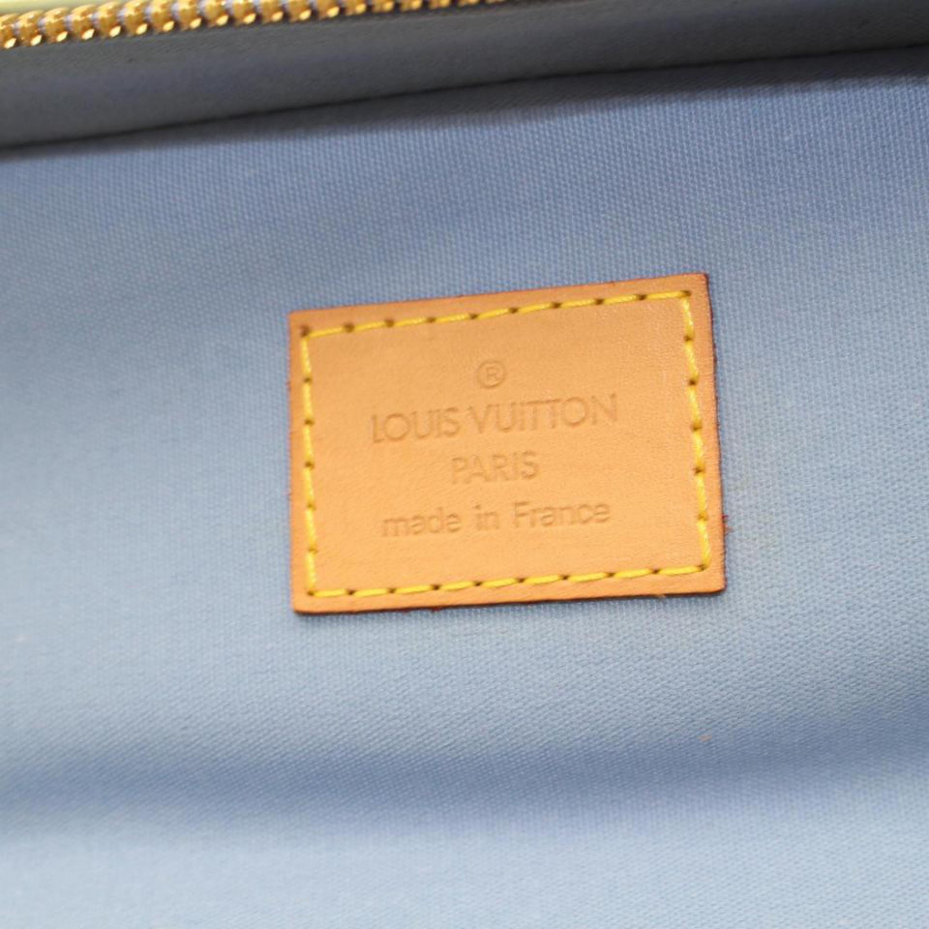 Women's Louis Vuitton Monogram Vernis Sullivan Horizontal A867848 Blue Patent Leather  For Sale
