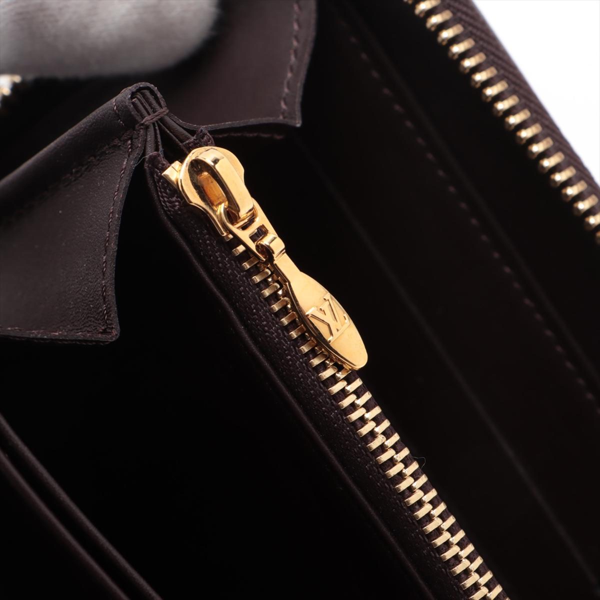 Louis Vuitton Monogram Vernis Zippy Wallet Amarante For Sale 6