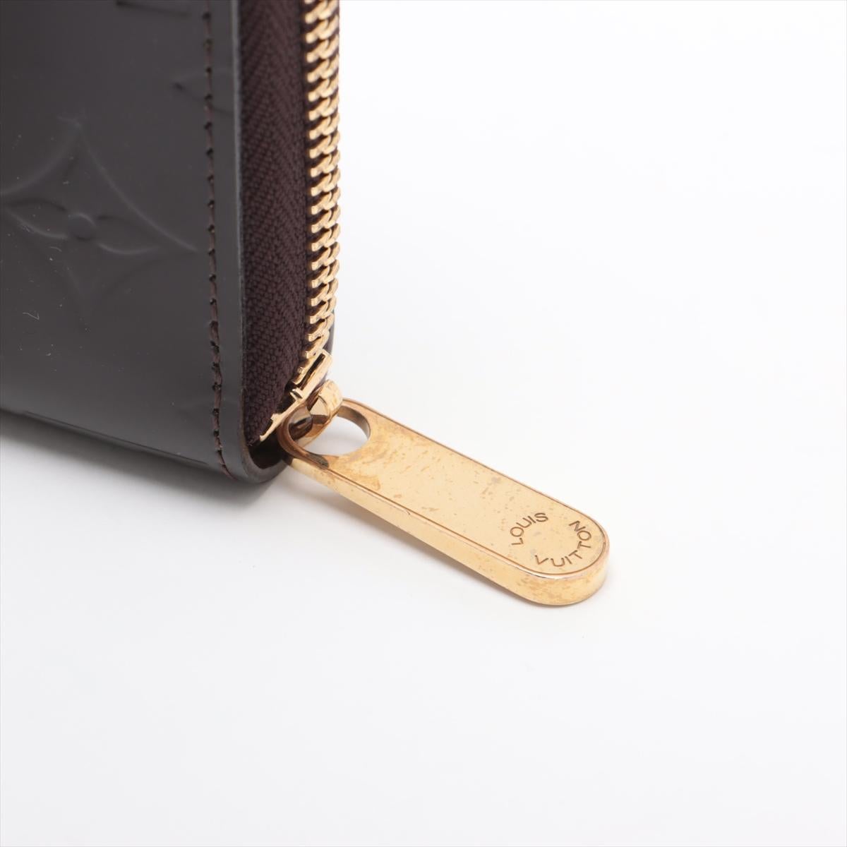 Louis Vuitton Monogram Vernis Zippy Wallet Amarante For Sale 7