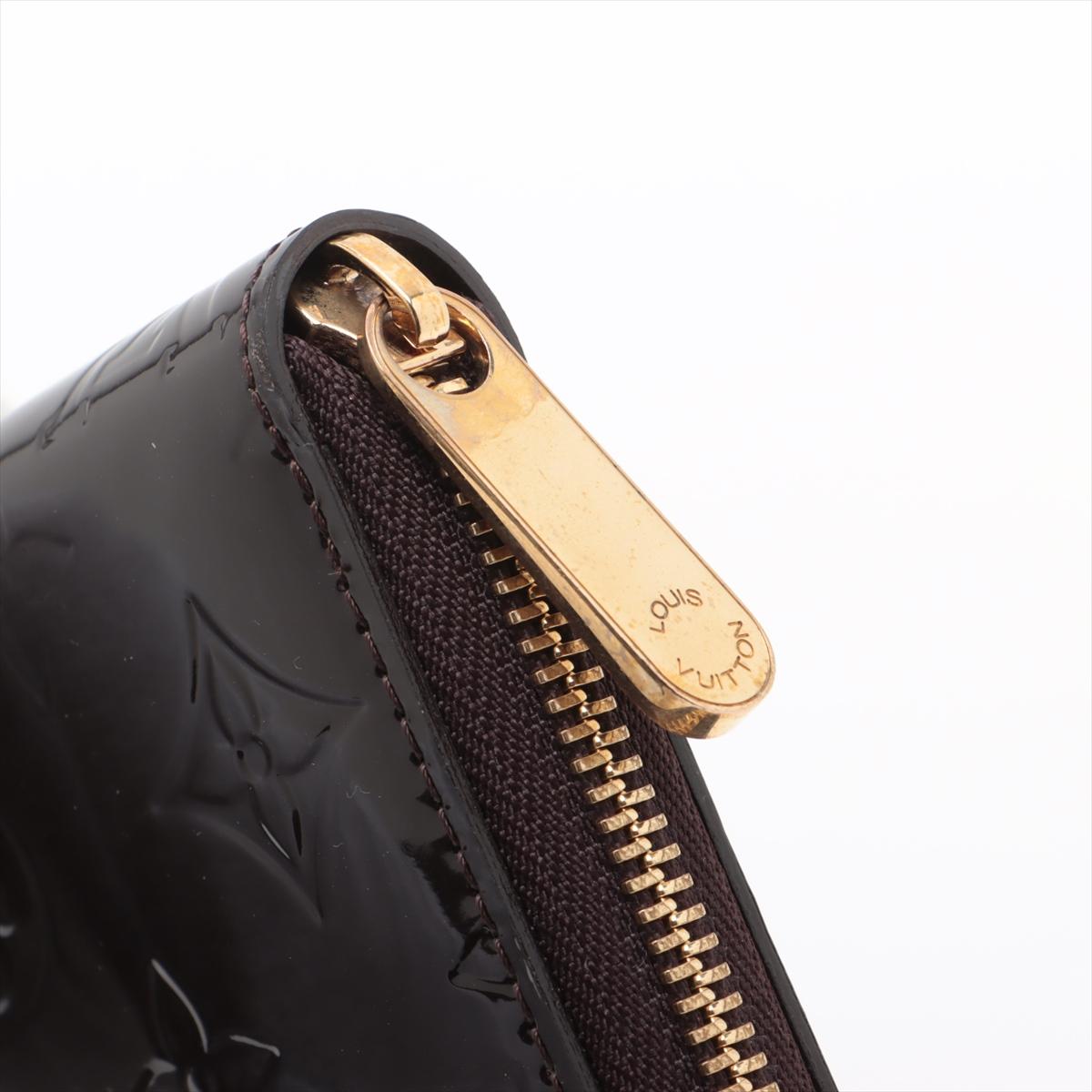 Louis Vuitton Monogram Vernis Zippy Wallet Amarante For Sale 8