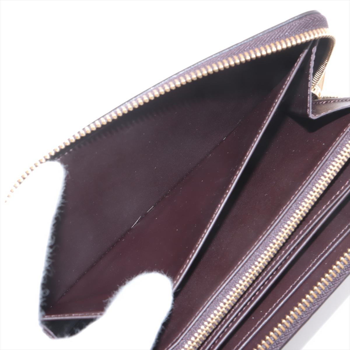 Louis Vuitton Monogram Vernis Zippy Wallet Amarante For Sale 2