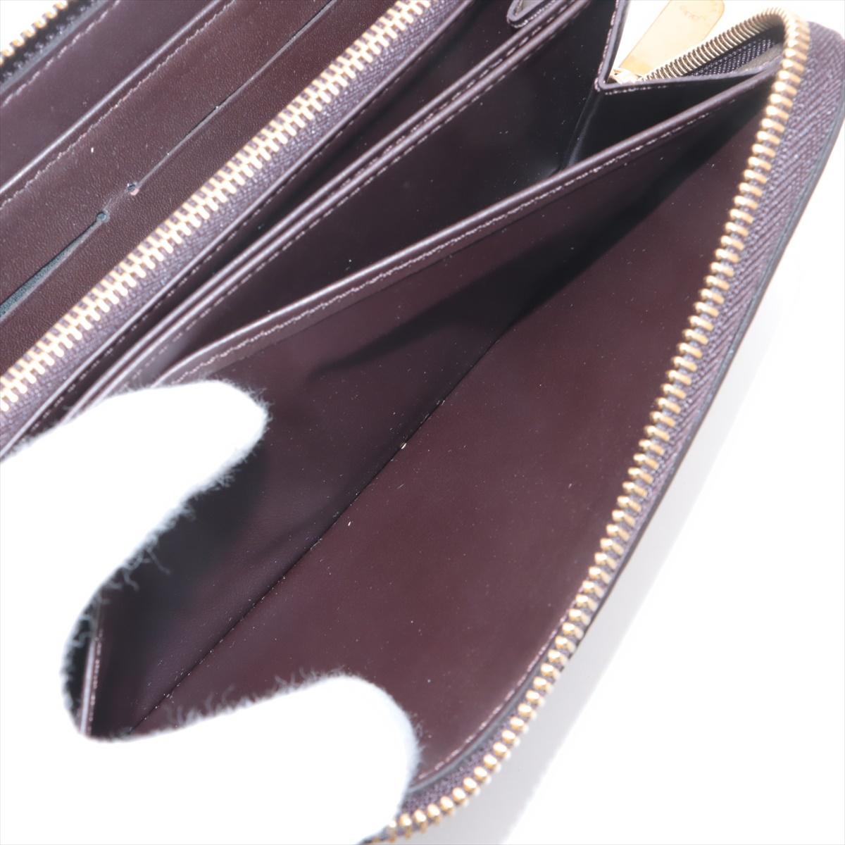 Louis Vuitton Monogram Vernis Zippy Wallet Amarante For Sale 3