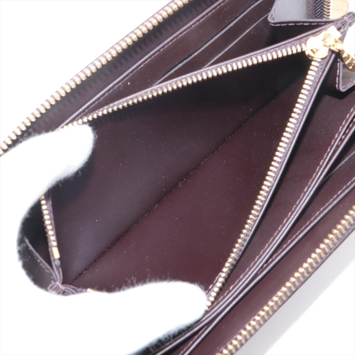 Louis Vuitton Monogram Vernis Zippy Wallet Amarante For Sale 4
