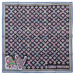 Mehrfarbiger Vivienne-Schal von Louis Vuitton mit Monogramm