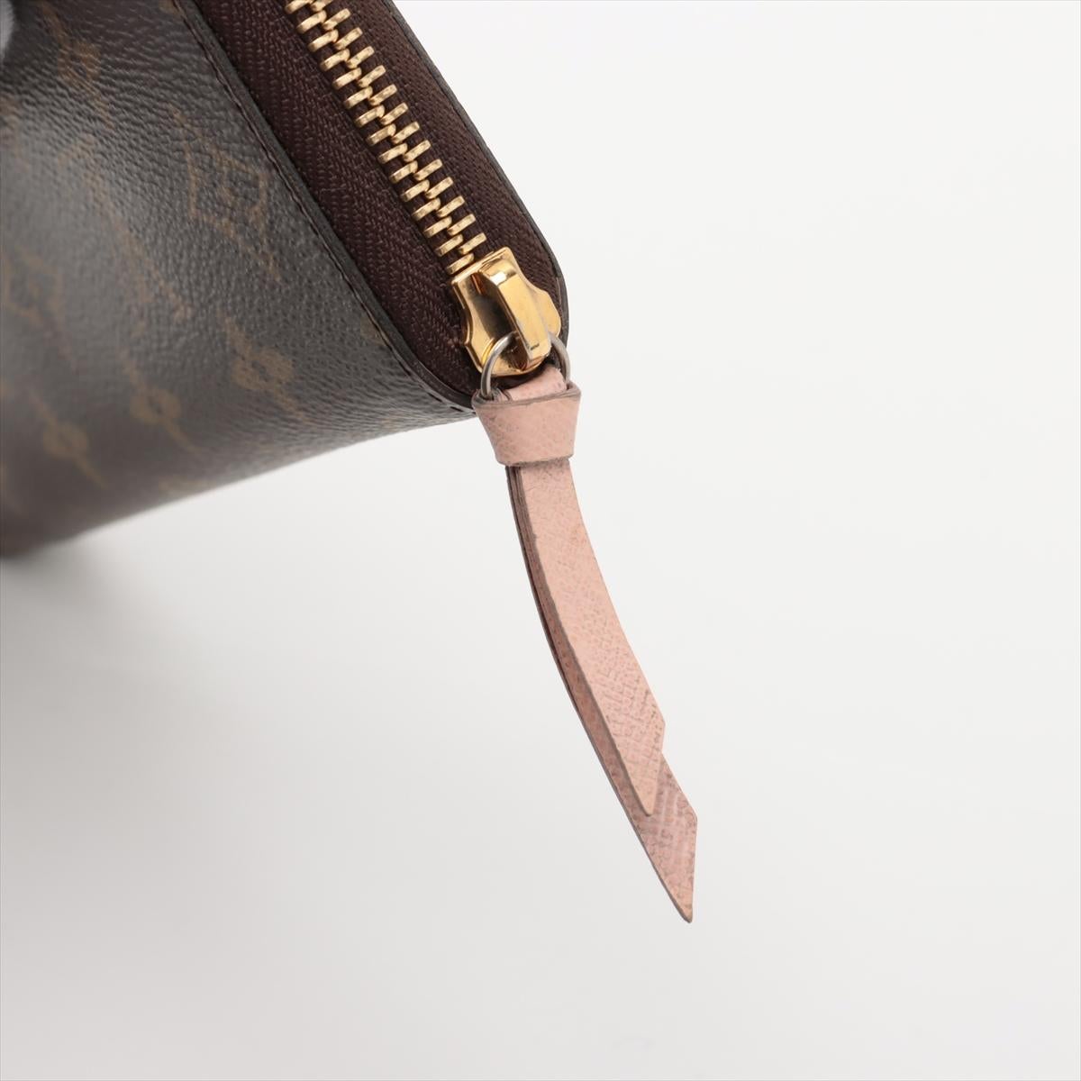 Louis Vuitton Monogram Wallet Clemence Rose Ballerine 8