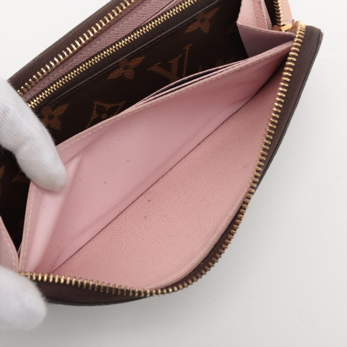 Louis Vuitton Monogram Wallet Clemence Rose Ballerine 3