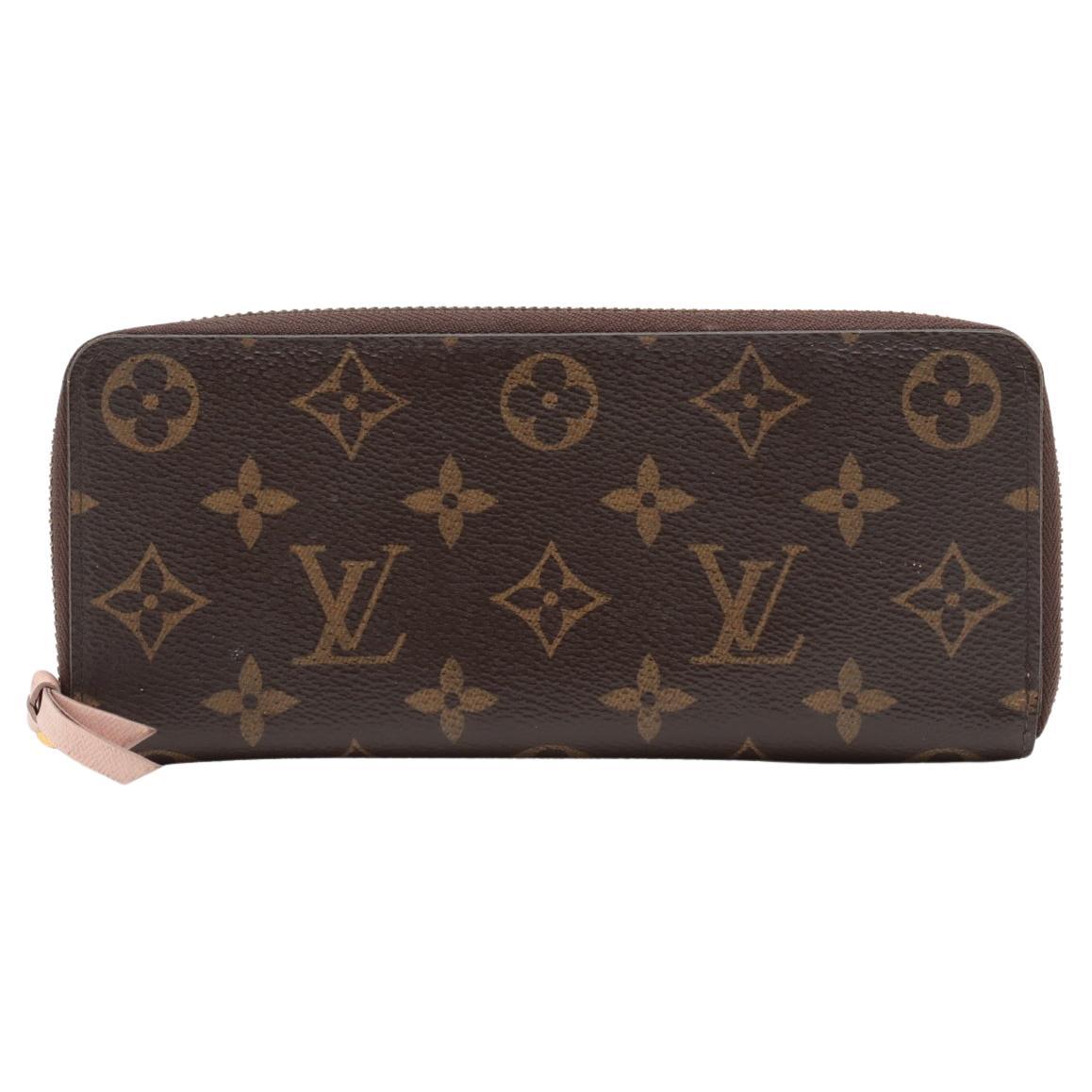 Louis Vuitton Monogram Wallet Clemence Rose Ballerine