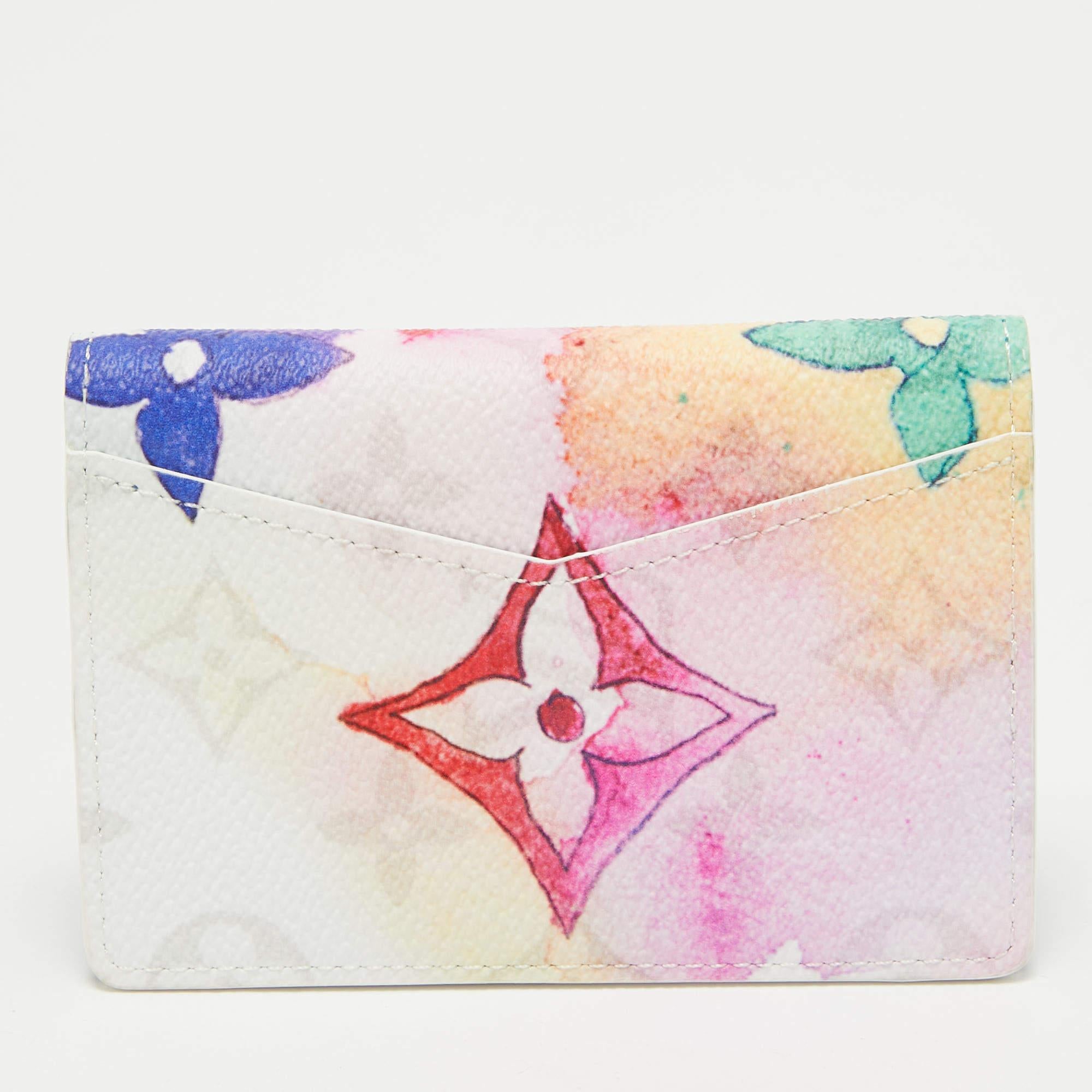 Organizer tascabile in tela acquerellata Louis Vuitton Monogram In condizioni Nuovo a Dubai, Al Qouz 2