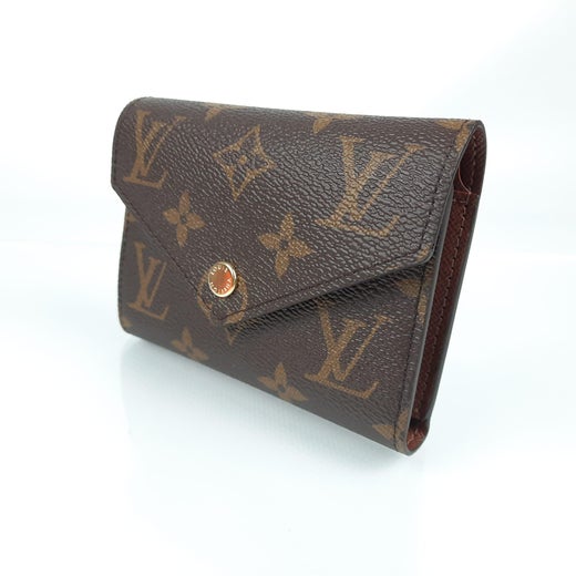 Louis Vuitton Monogram with inside in Brown Pink Victorine Wallet For Sale  at 1stDibs