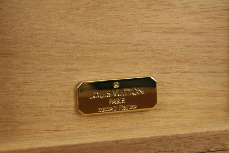 Louis Vuitton Wood Monogram Cigar Humidor NEW