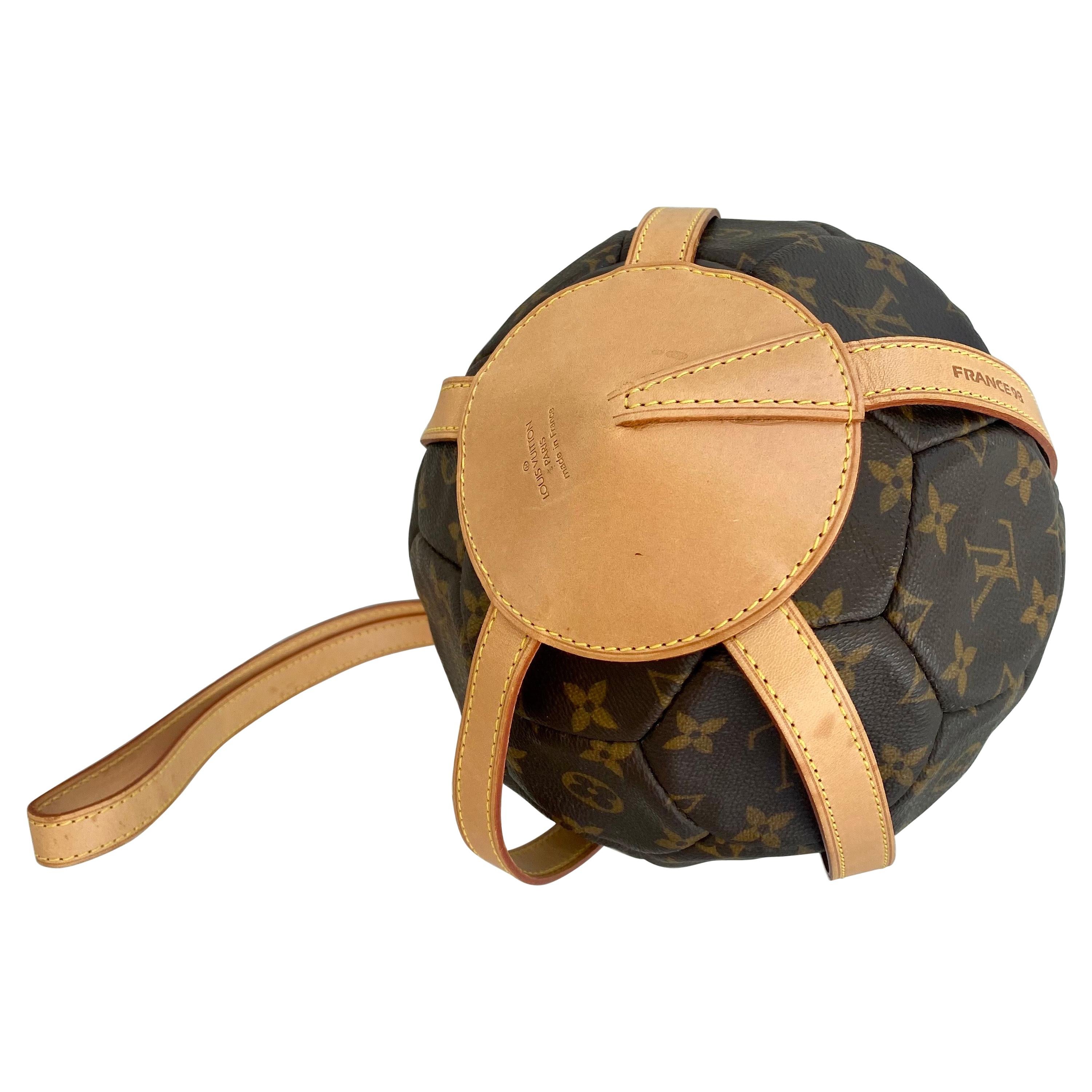 Louis+Vuitton+Soccer+Ball+Top+Handle+Bag+Brown+Leather for sale online