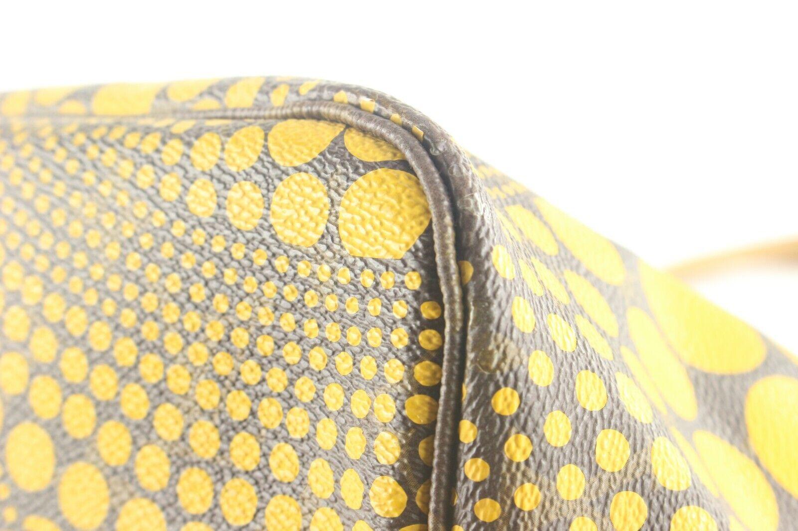 LOUIS VUITTON Monogramm Yayoi Kusama Waves Neverfull MM Gelbe Tote Bag 3LK1113K im Angebot 3