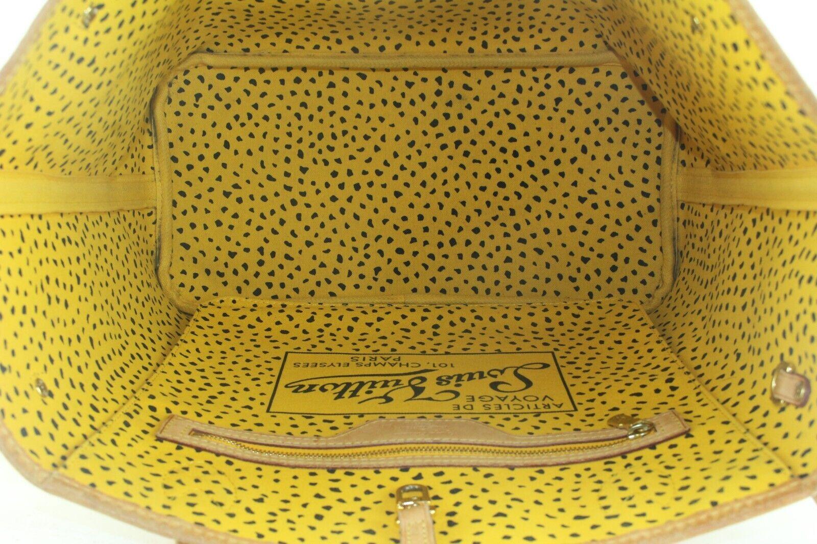 LOUIS VUITTON Monogram Yayoi Kusama Waves Neverfull MM Yellow Tote Bag 3LK1113K For Sale 5