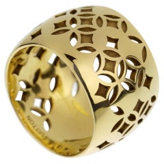 Louis Vuitton Gold Plated Monogram Ring - $52 - From Katheline