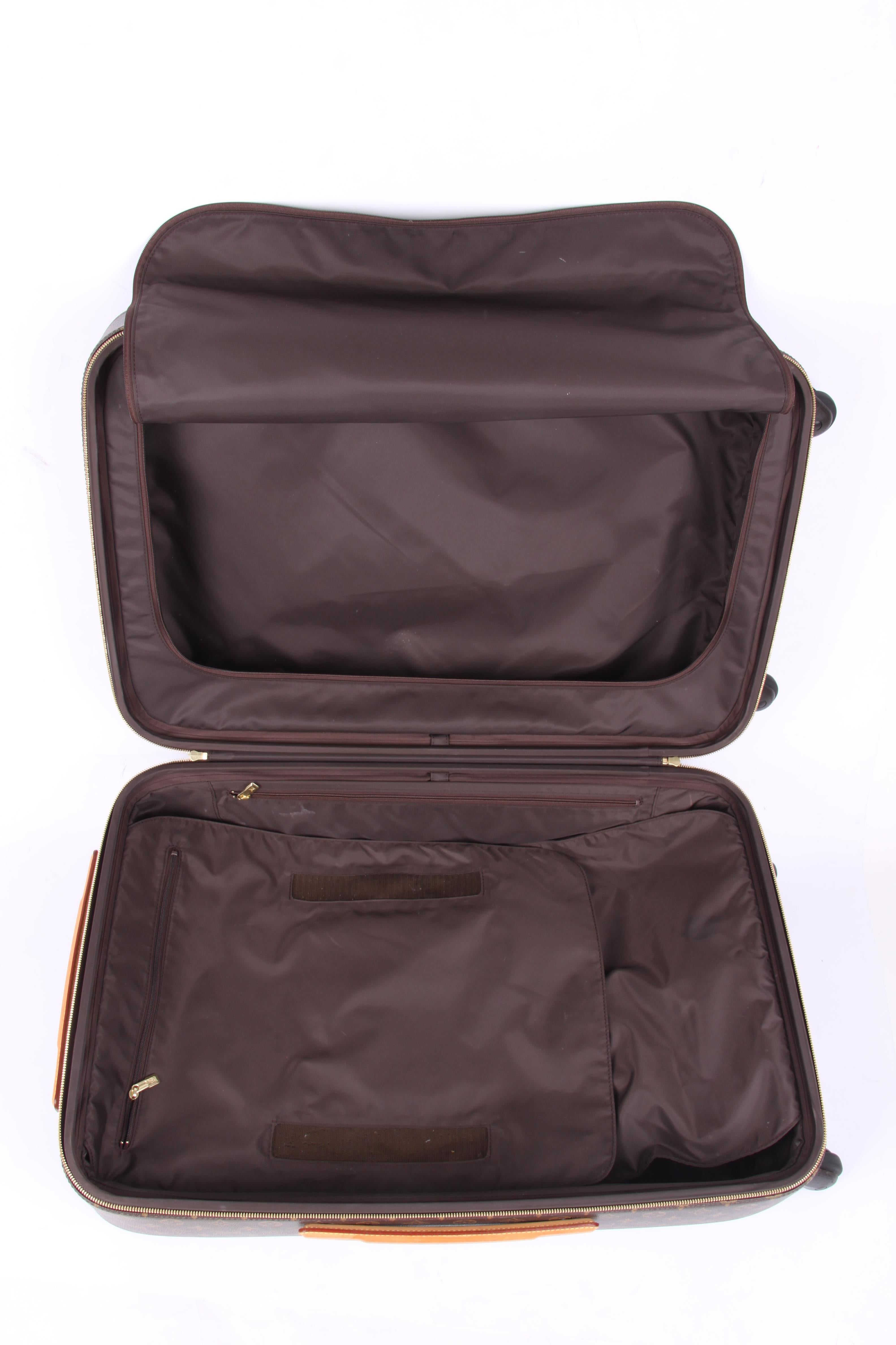 Louis Vuitton Monogram Zephyr 70 Rolling Luggage Bag Suitcase - brown For Sale 5