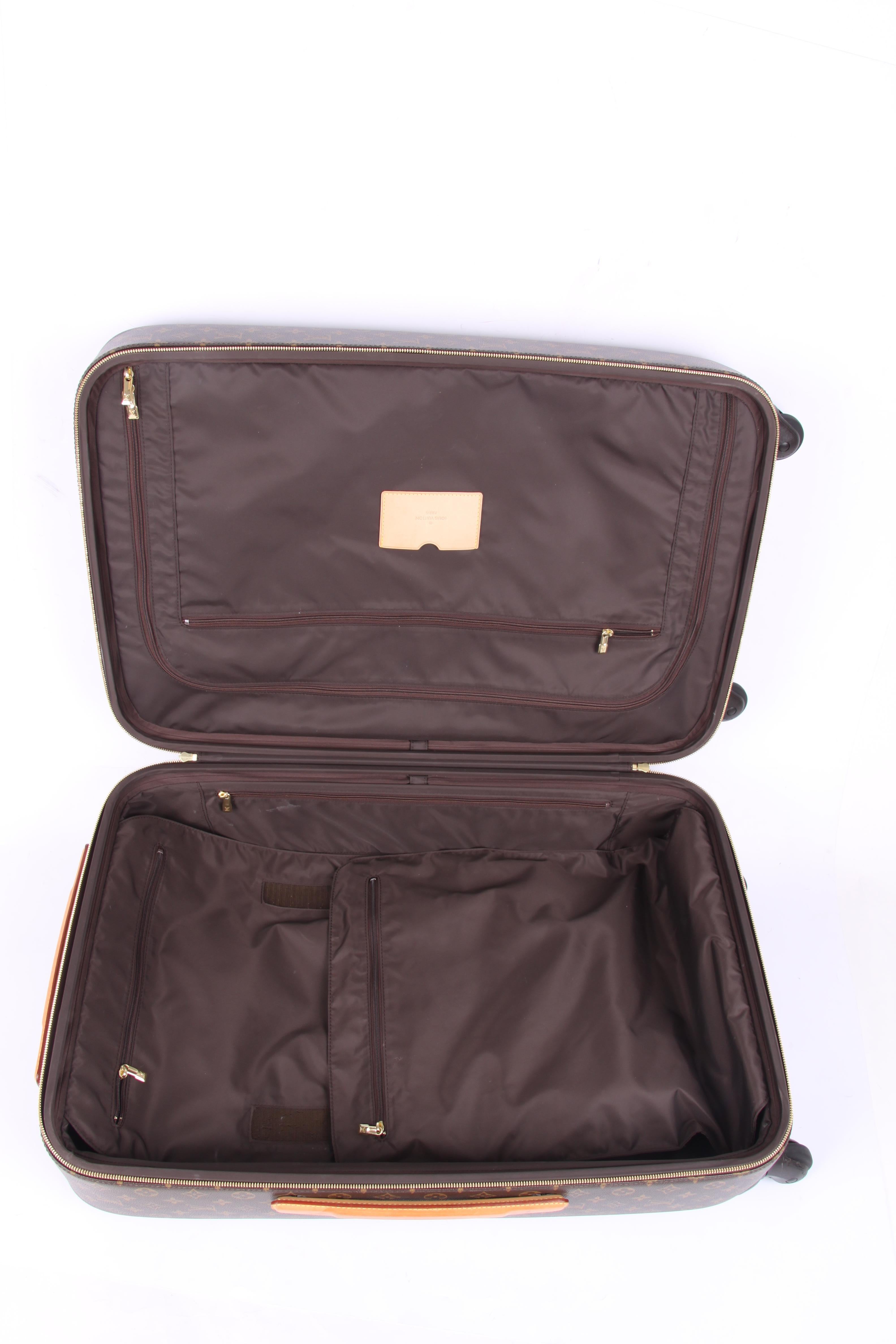   Louis Vuitton Monogram Zephyr 70 Rolling Luggage Bag Suitcase - brown   For Sale 1