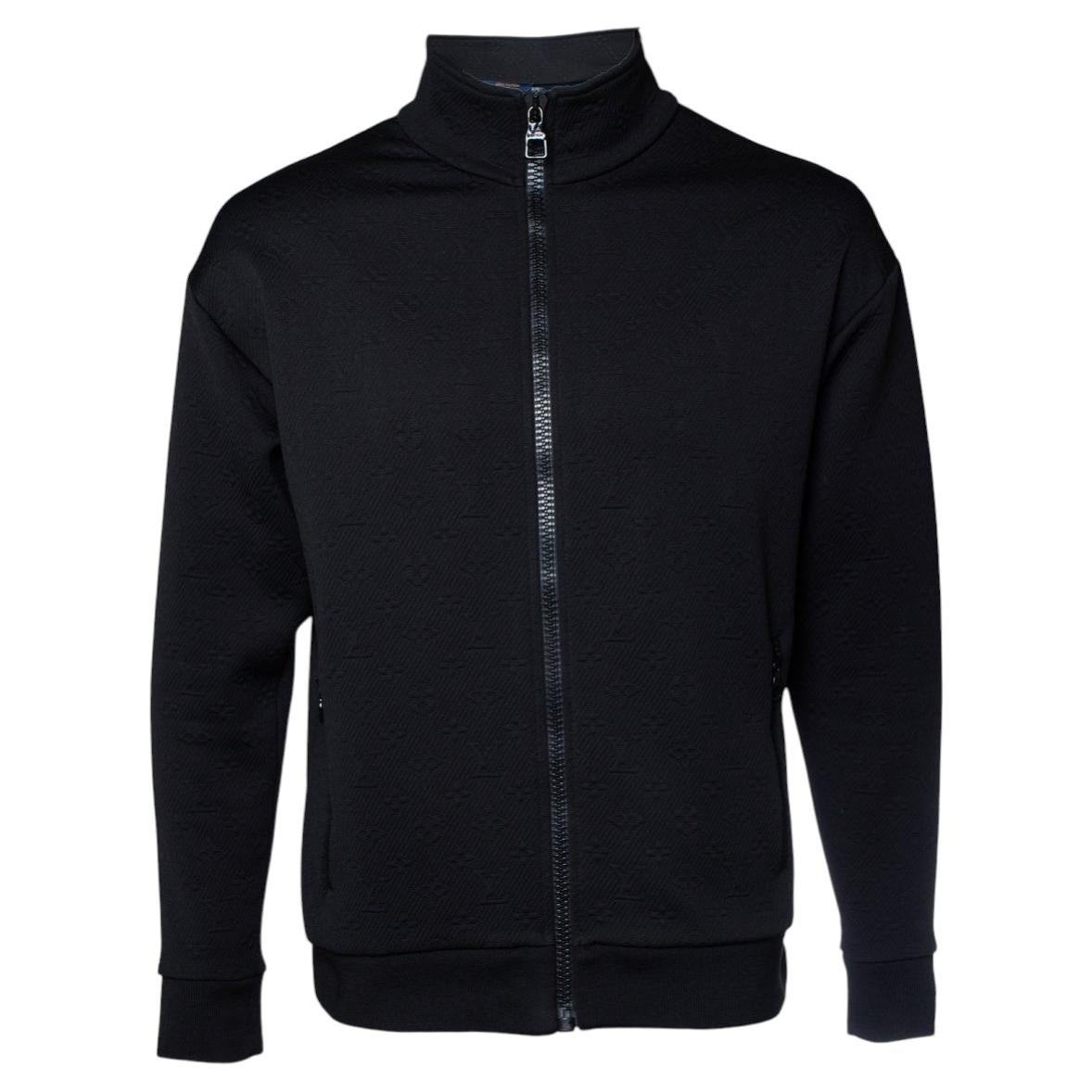 Louis Vuitton, monogram zip through cardigan