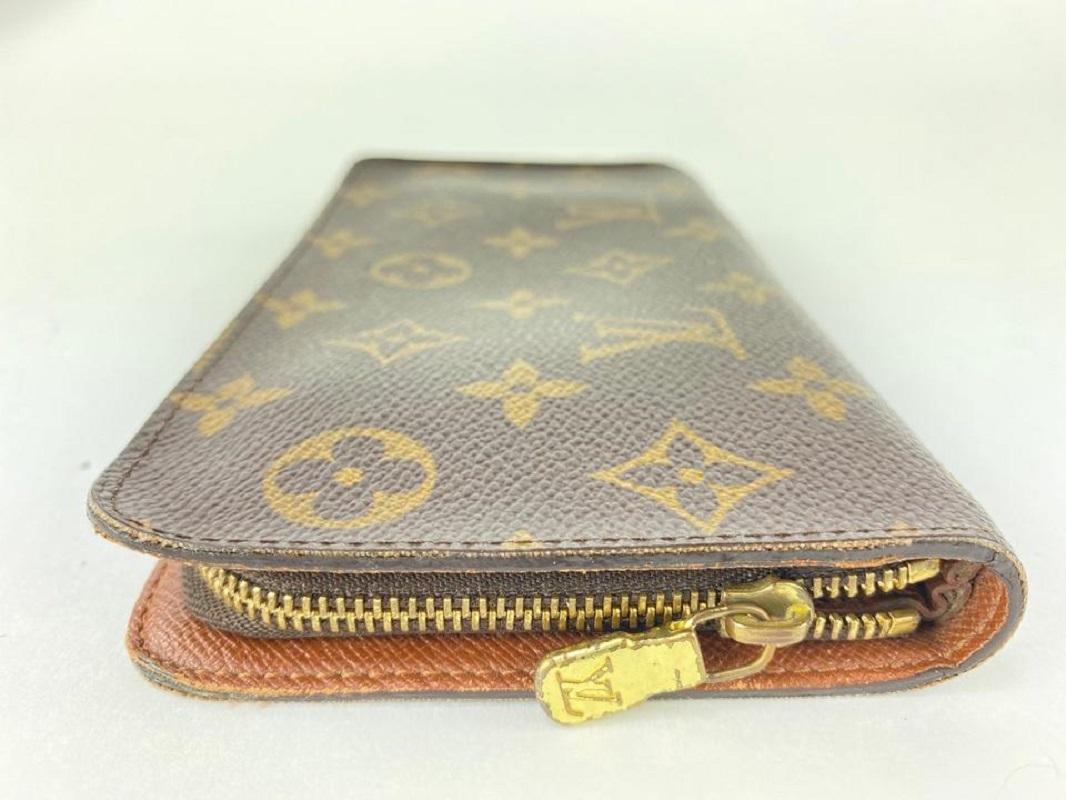 Louis Vuitton Monogram Zippy Wallet Long Zip Around Continental 13LVL1125 In Good Condition For Sale In Dix hills, NY