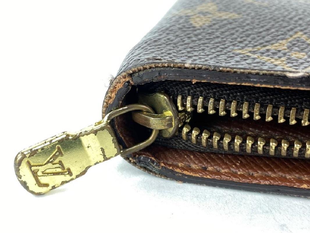 Louis Vuitton Monogram Zippy Wallet Long Zip Around Continental 13LVL1125 For Sale 1