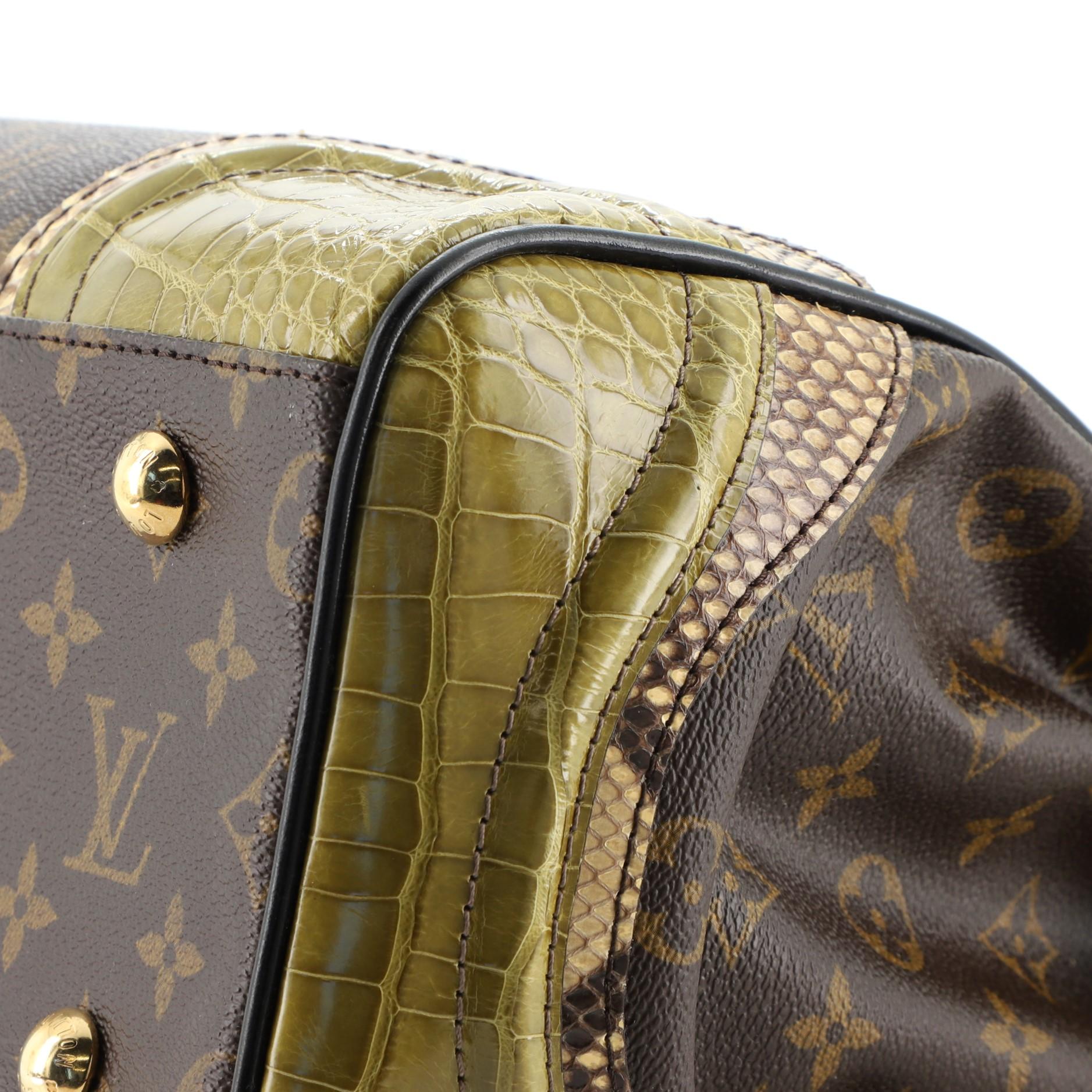 Louis Vuitton Monogramissime Shopper Monogram Canvas and Exotics GM 1