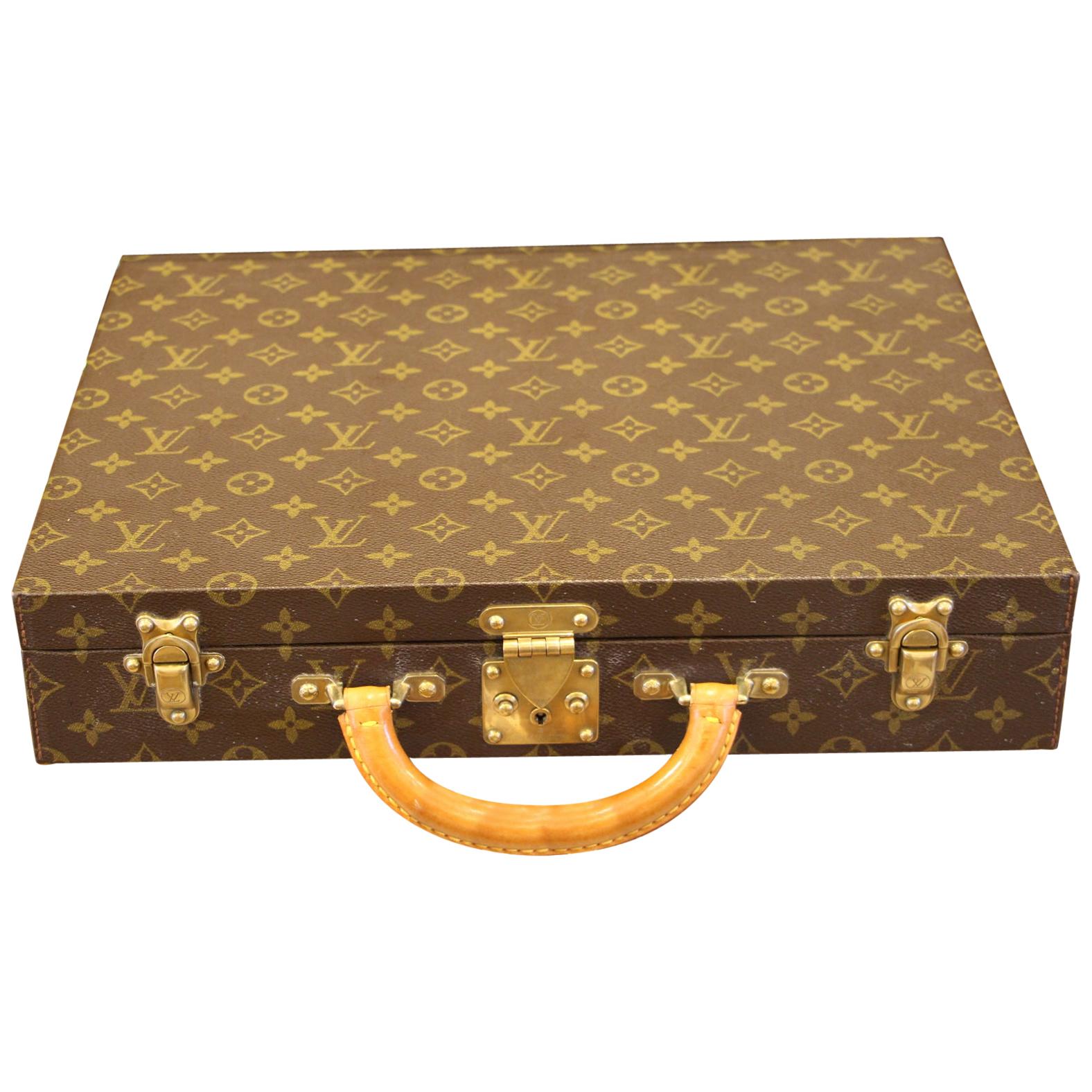 Louis Vuitton] Louis Vuitton Attache case business bag Monogram canvas tea  861 engraved men's business bag – KYOTO NISHIKINO