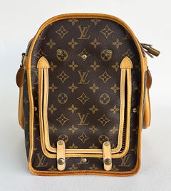 Louis Vuitton Monogrammed Pet Carrier, Canvas, Cowhide, Mesh Window & Lining