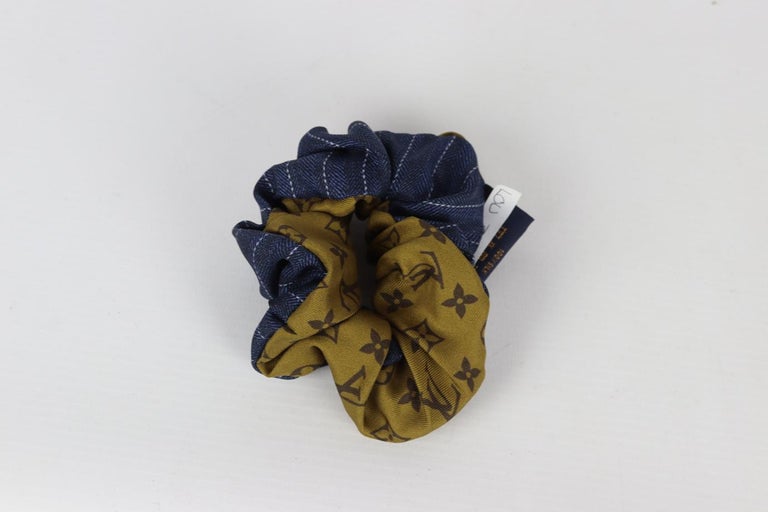 Louis Vuitton Monogrammed Silk Hair Scrunchie For Sale at 1stDibs