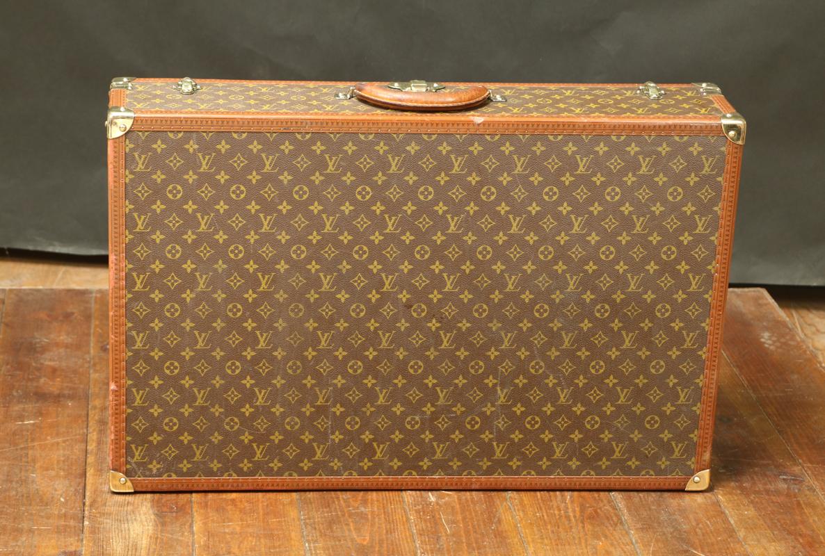 Louis Vuitton Monogrammed Suitcase, 1950s For Sale 5