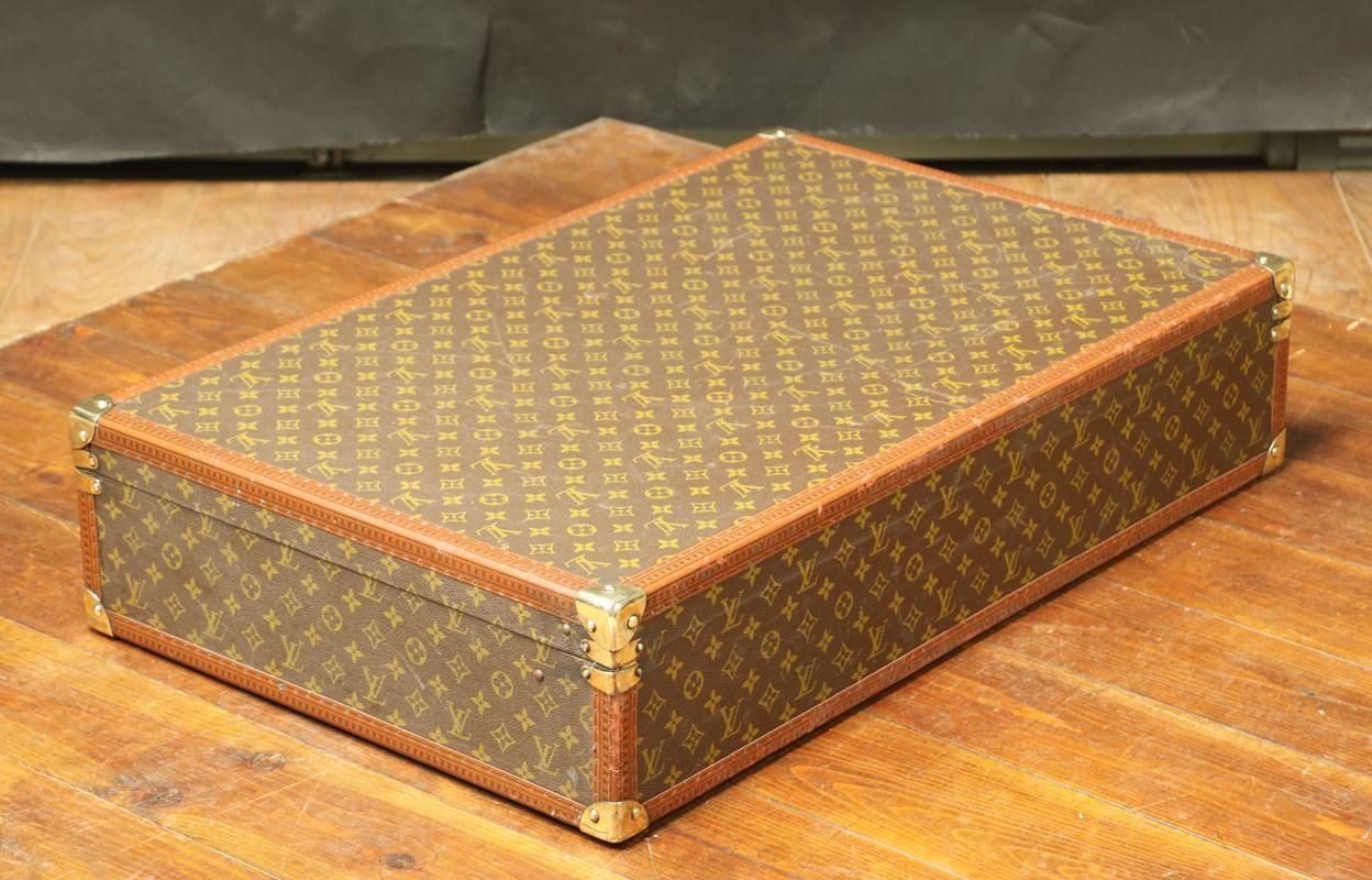Mid-20th Century Louis Vuitton Monogrammed Suitcase, 1950s For Sale