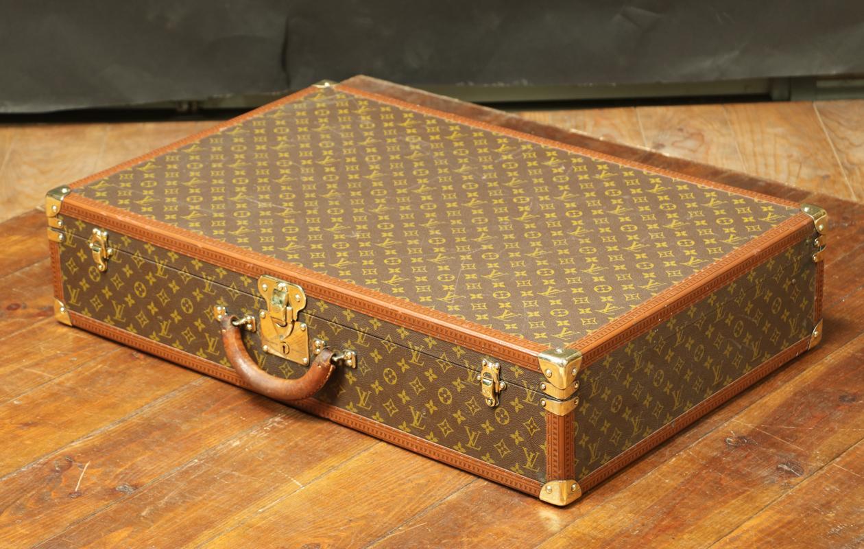 Louis Vuitton Monogrammed Suitcase, 1950s For Sale 1
