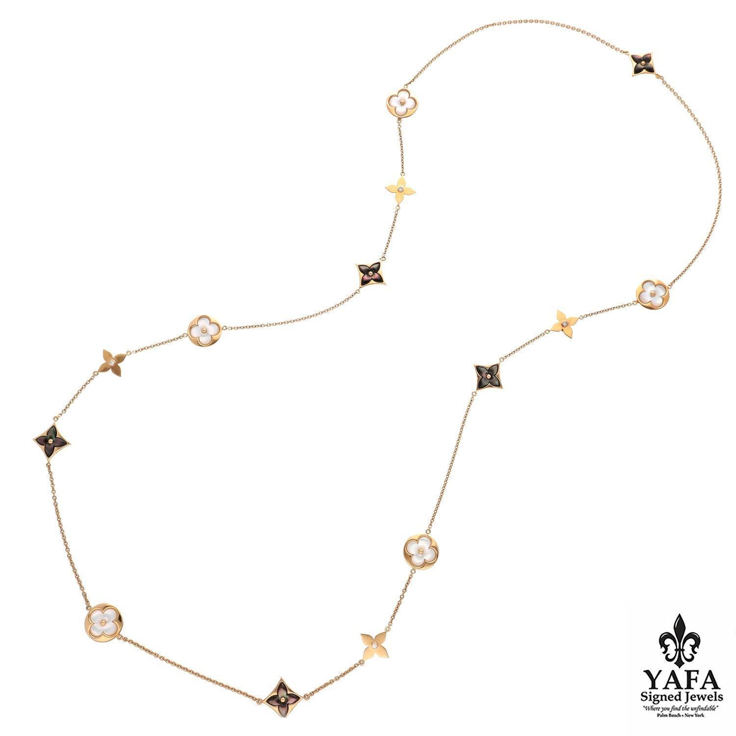 Round Cut LOUIS VUITTON Monograms Layering Necklace