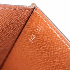 Louis Vuitton Montaigne 867317 Brown Leather Clutch